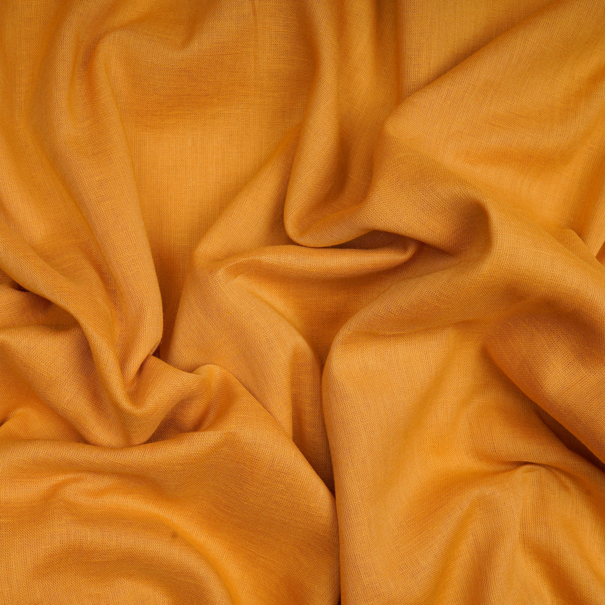 Mustard Piece Dyed Fine Cotton Voile Fabric