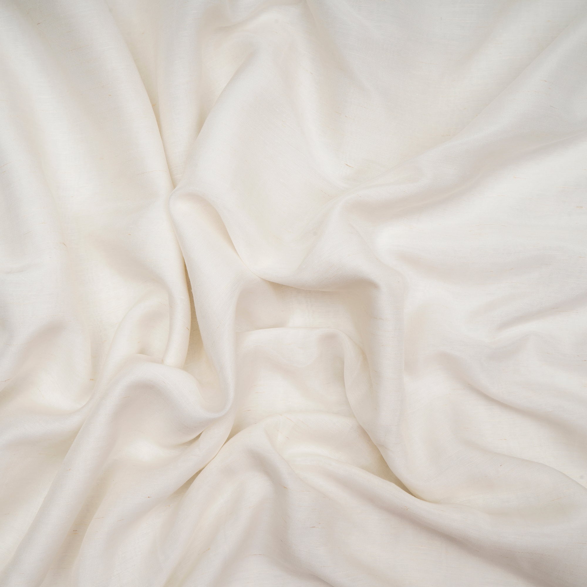 White Dyeable Plain Bemberg Linen Fabric