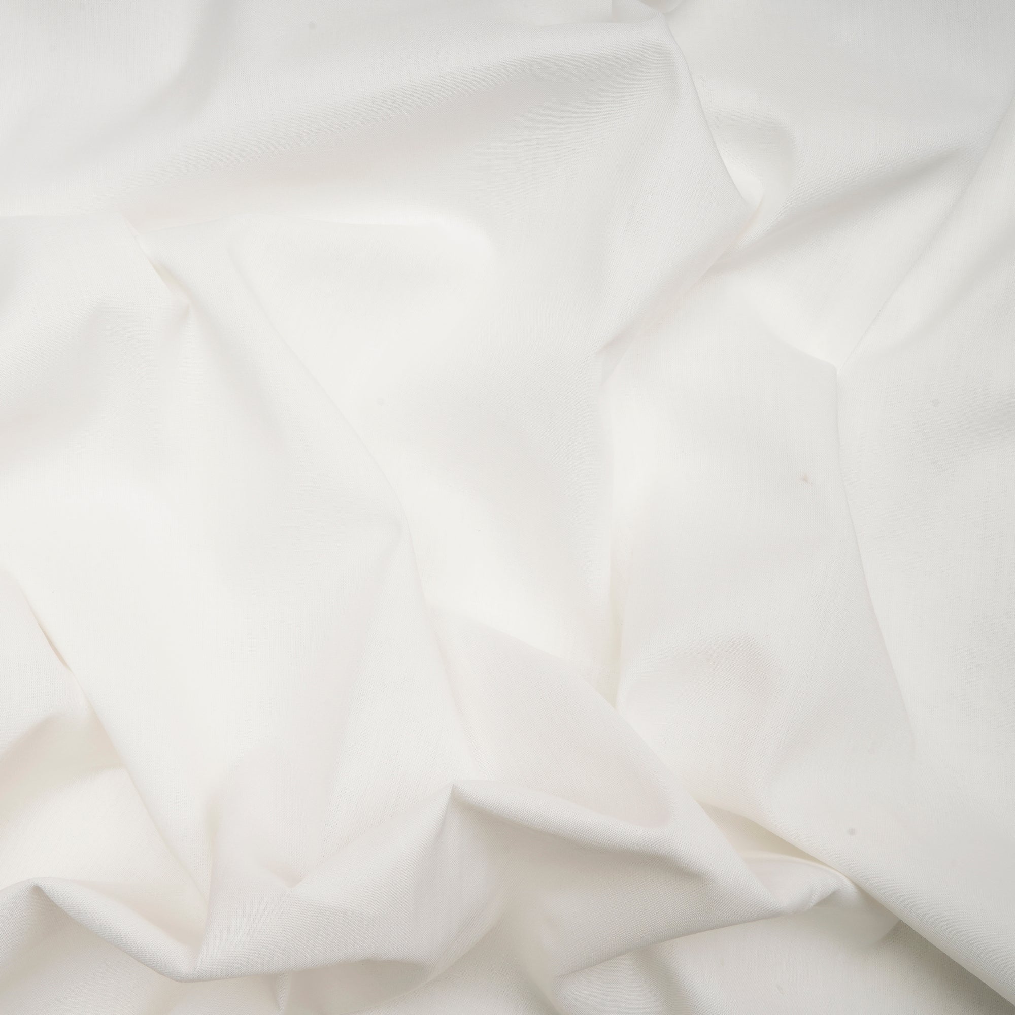 White Plain Mill Made High Twist Poly Cotton Fabric