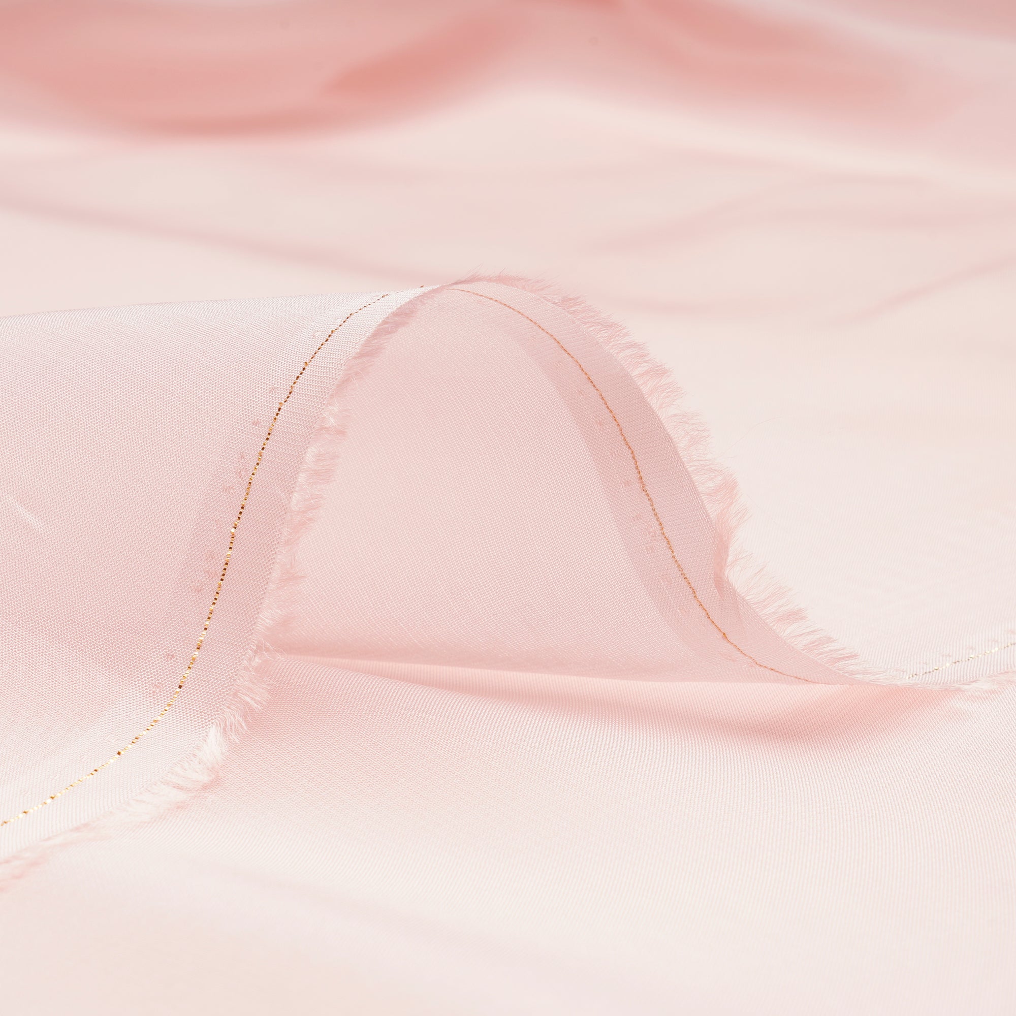 Baby Pink Piece Dyed Viscose Organza Fabric