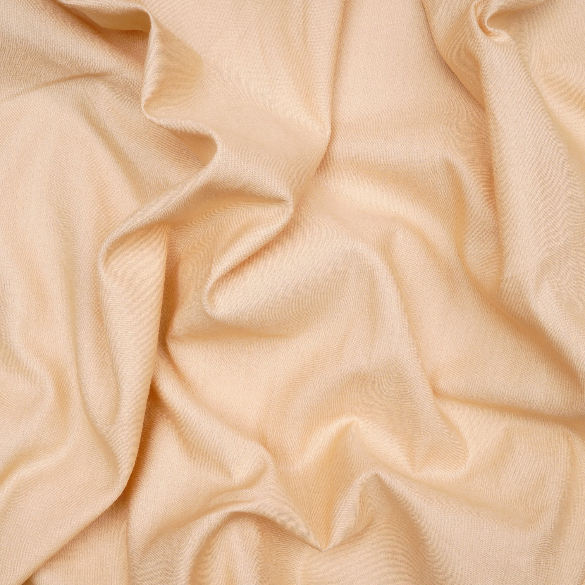 Cream 80's Plain Cotton Satin Fabric