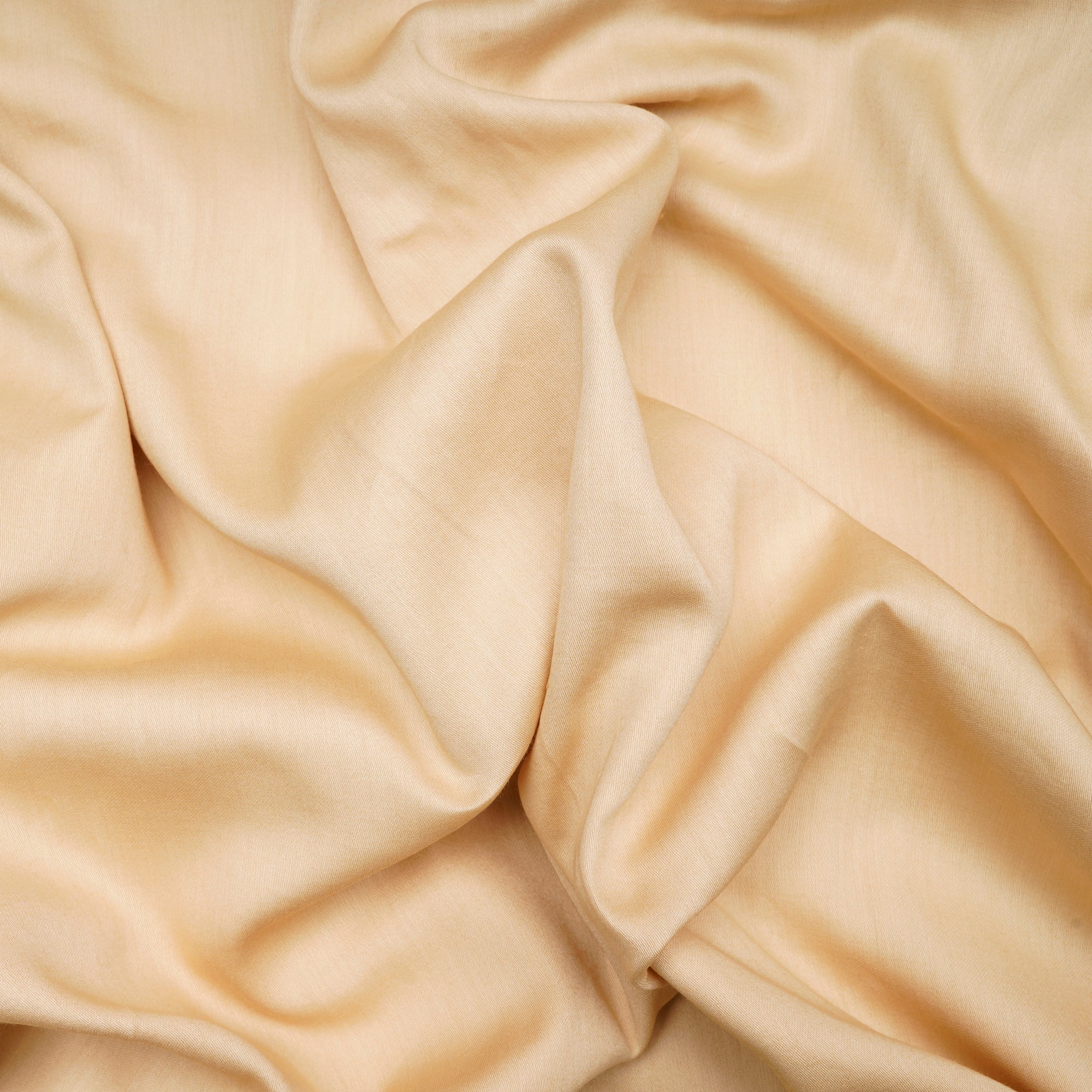 Cream 80's Plain Cotton Satin Fabric