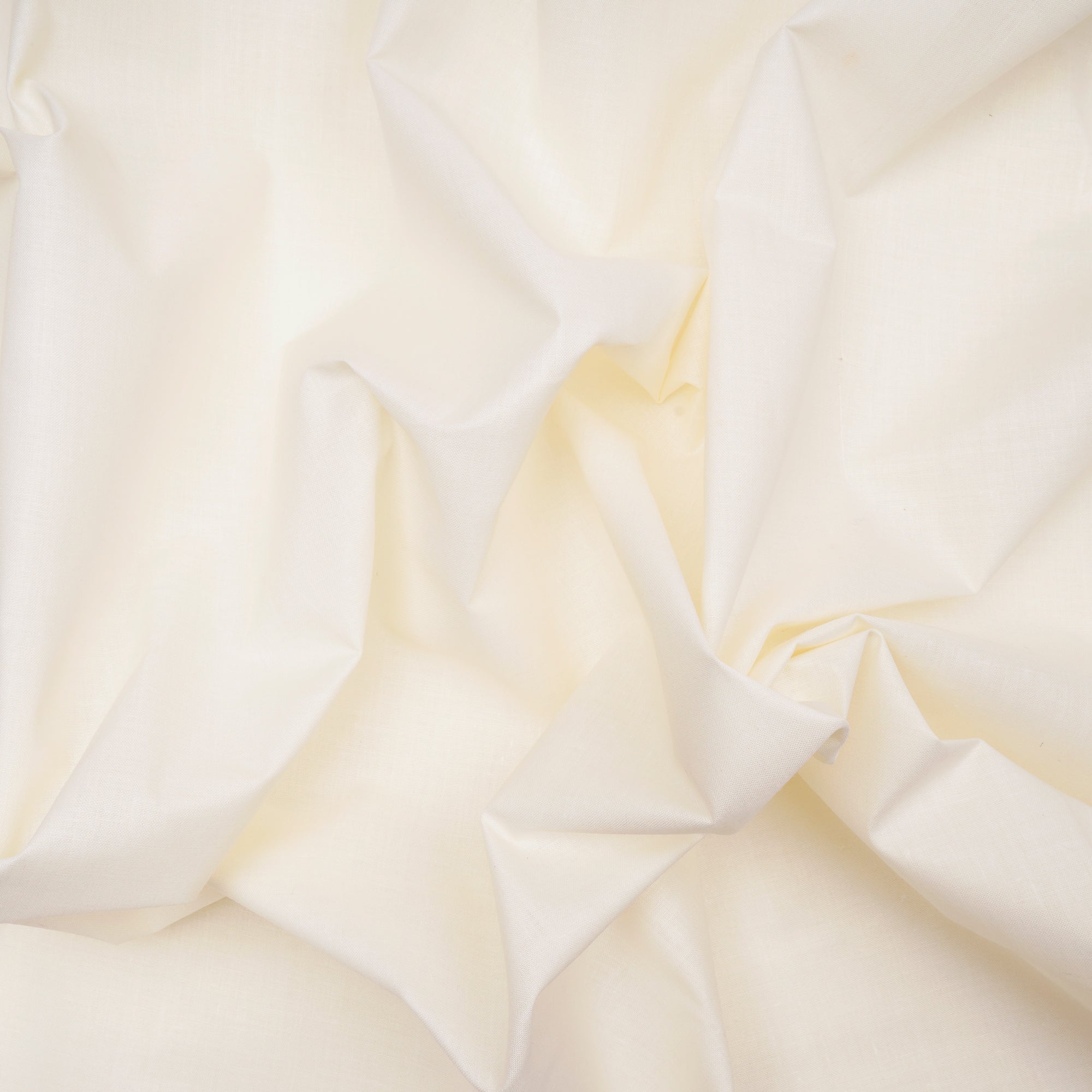 White Poly Cotton Voile Fabric