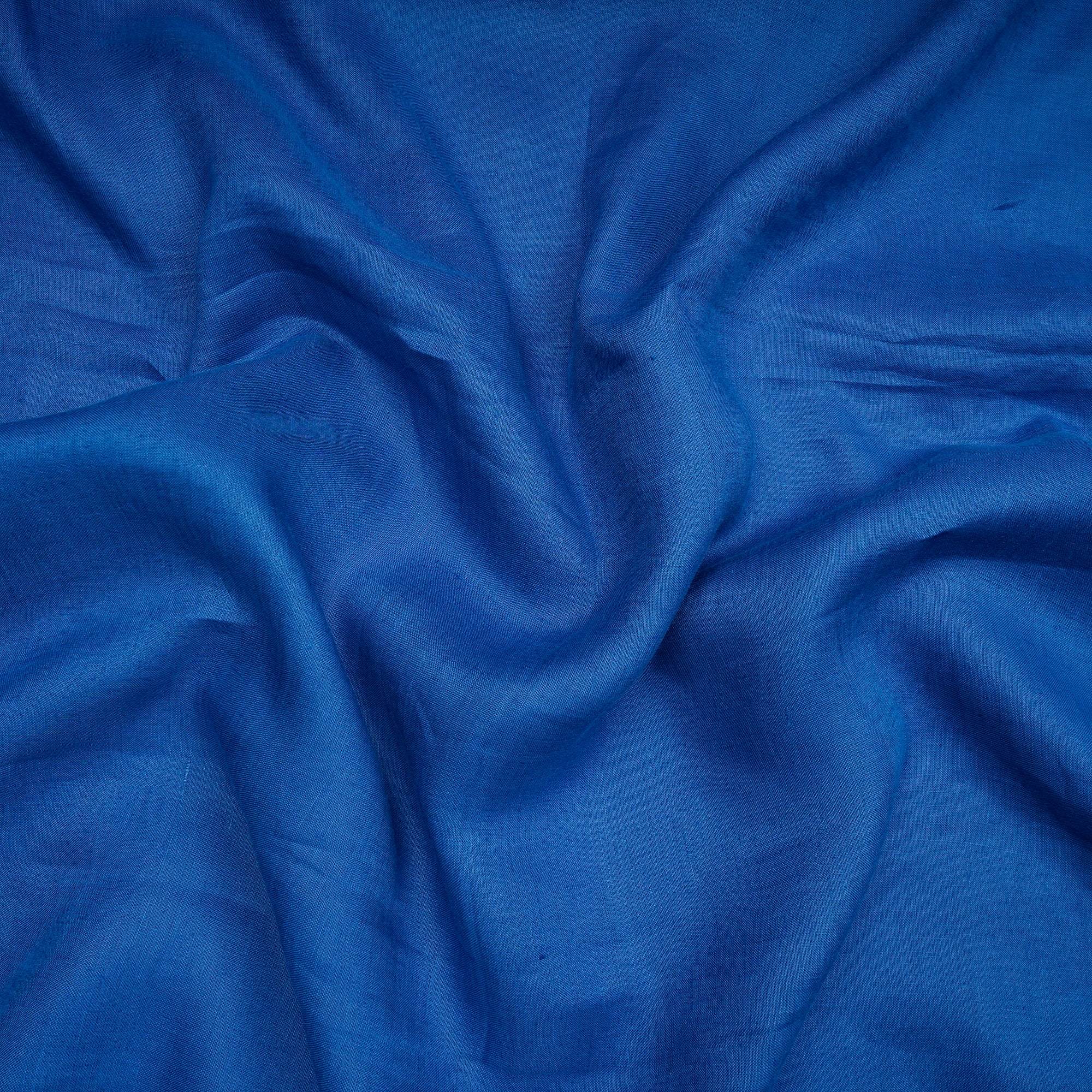 Royal Blue Dyed Pure Linen Fabric
