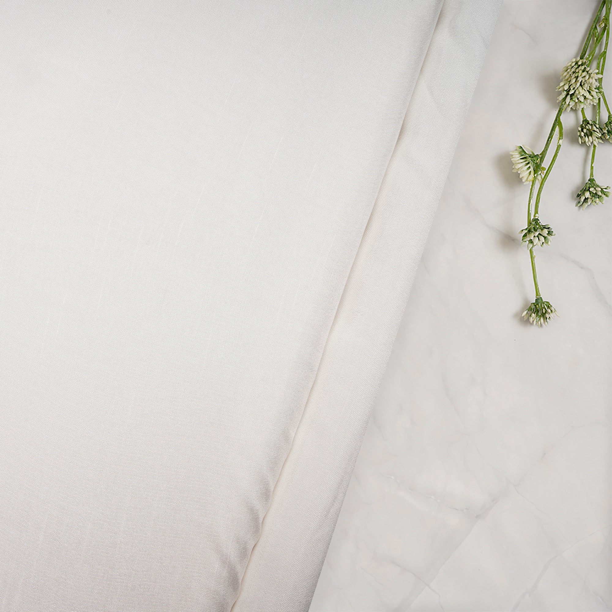 White Dyebale Viscose Satin Fabric