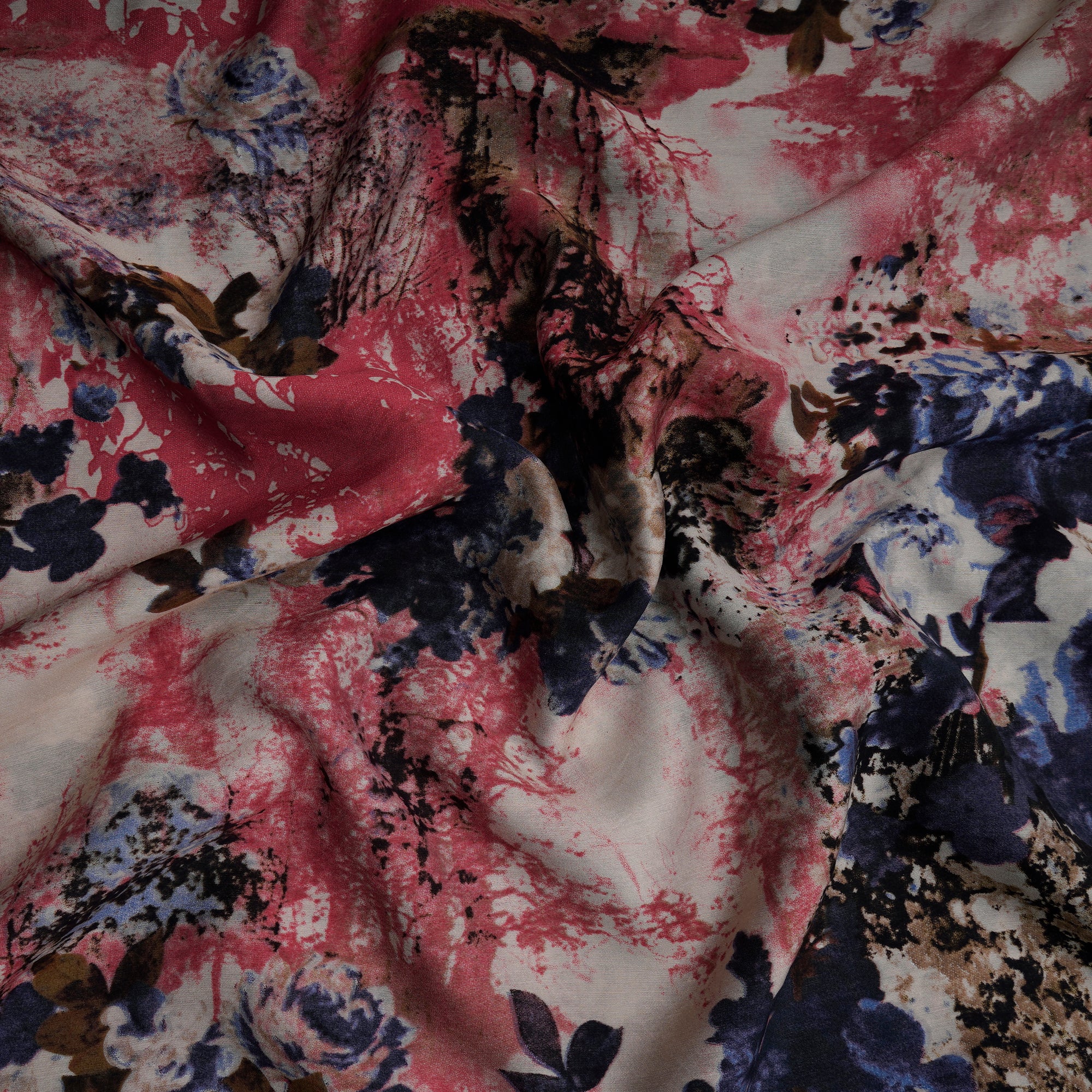 Multi Color Printed Muslin Fabric