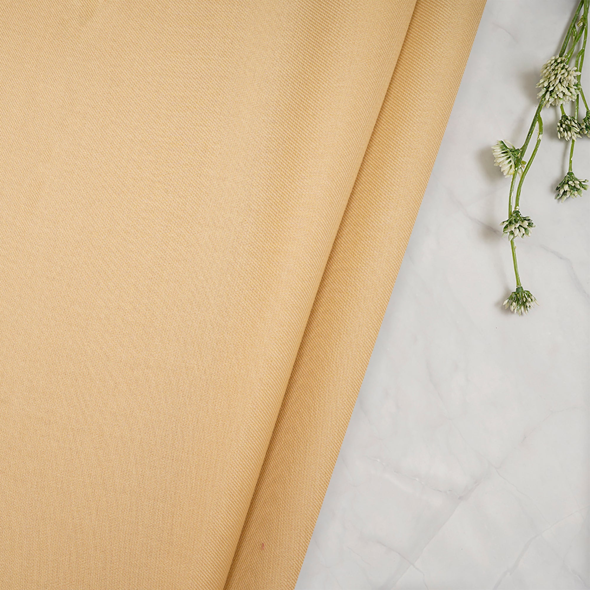 Beige Color Poly Viscose Fabric