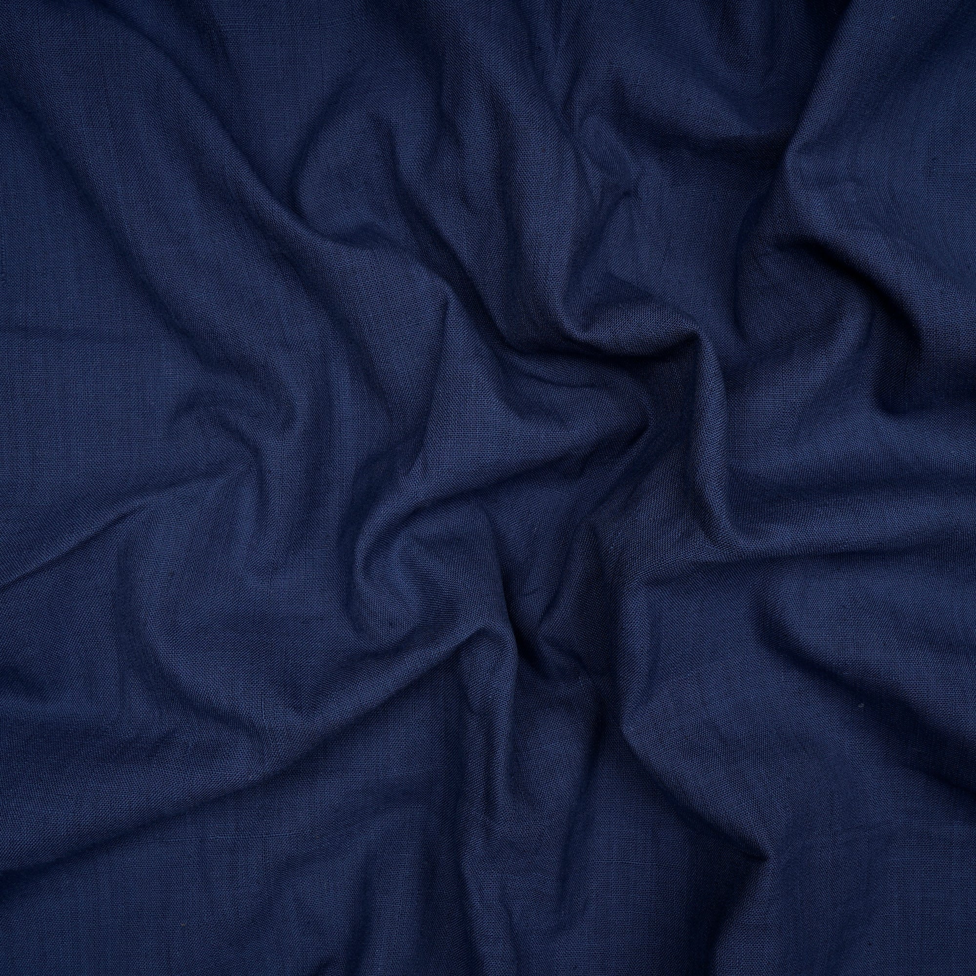 Oceana 40's Count Piece Dyed Handspun Handwoven Cotton Fabric
