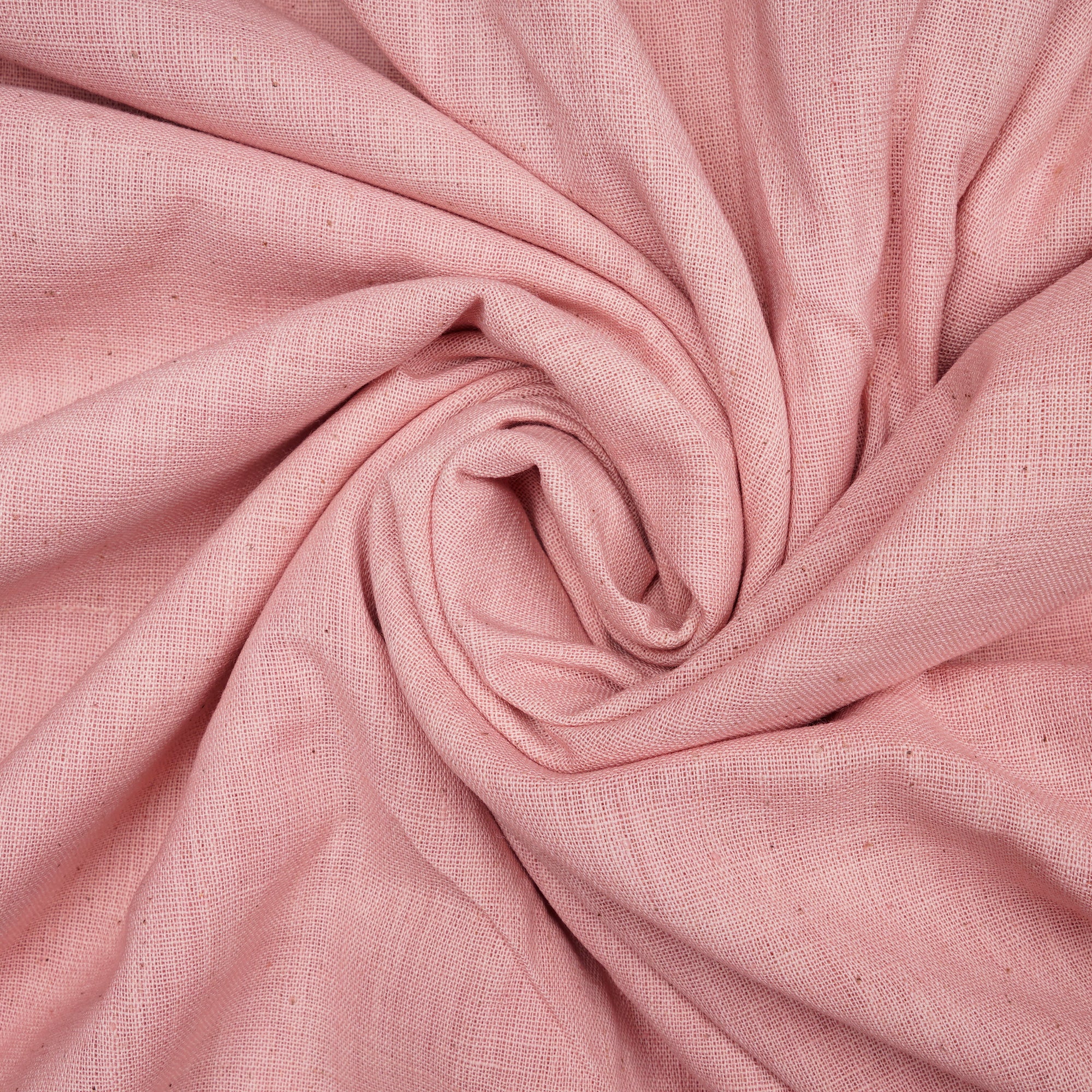 English Rose 40's Count Piece Dyed Handspun Handwoven Cotton Fabric