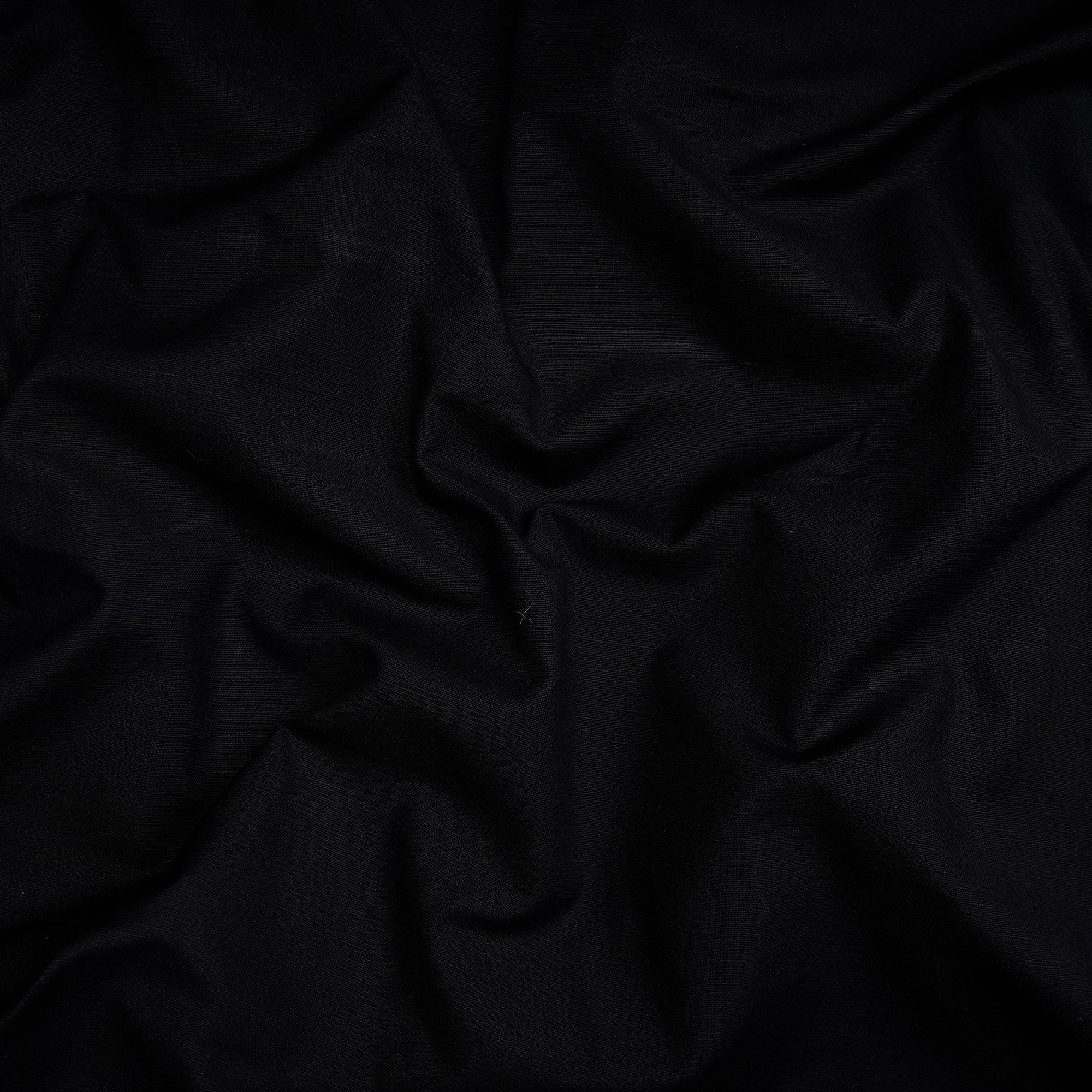 Black Dyed Plain Flax Cotton Fabric