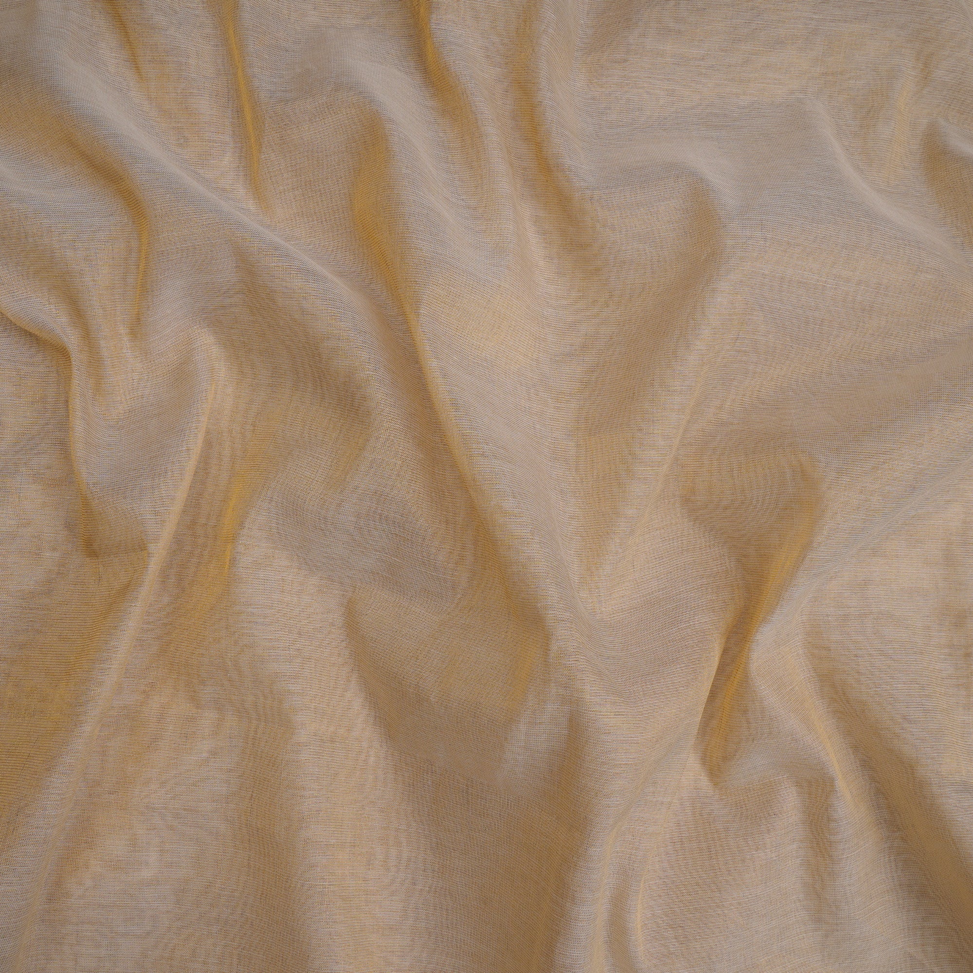 Golden Color Chanderi Tissue Dyeable Fabric