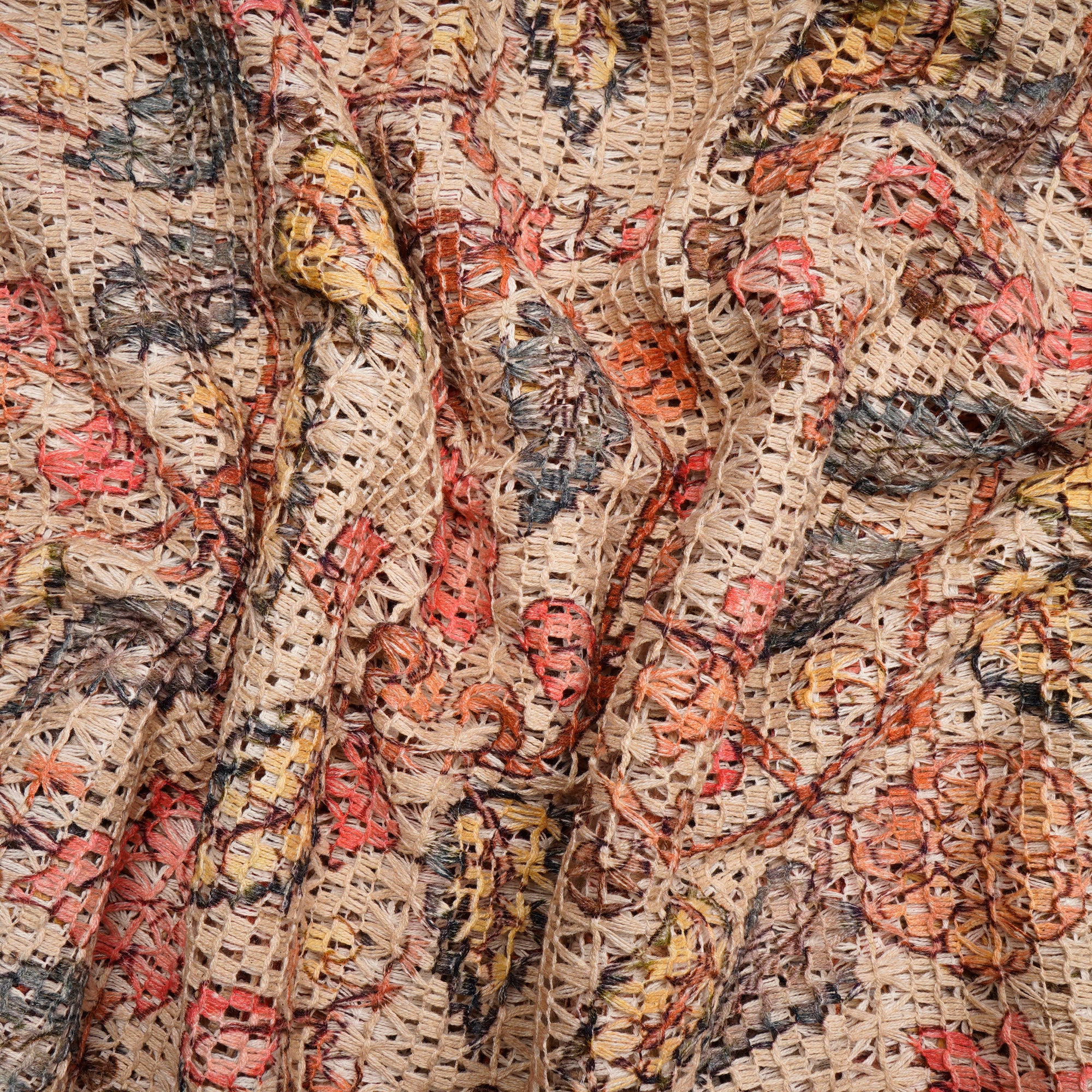Multi Color Floral Pattern Digital Print Fancy Cotton Fabric