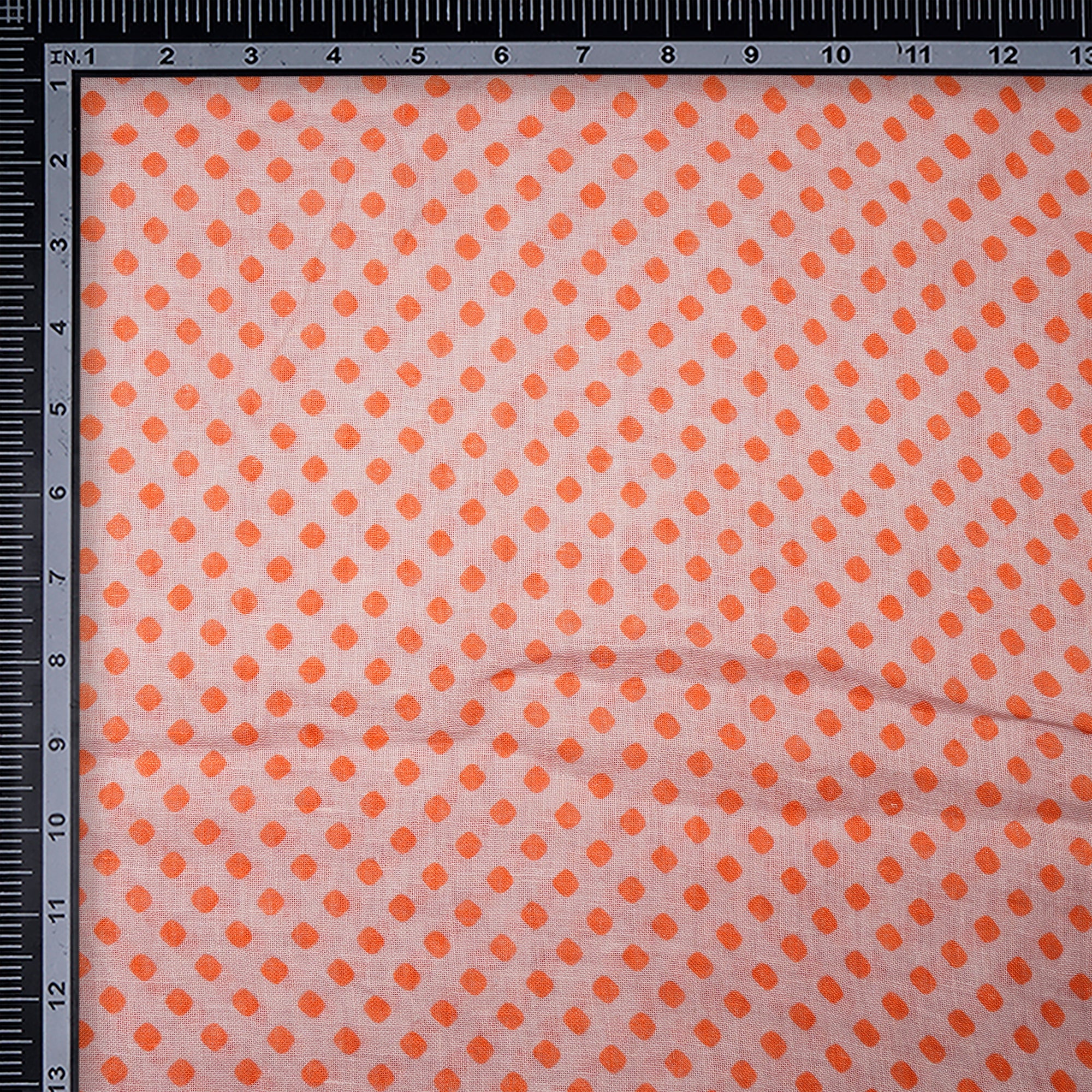 Fusion Coral All Over Pattern Digital Print Gauge Linen Fabric