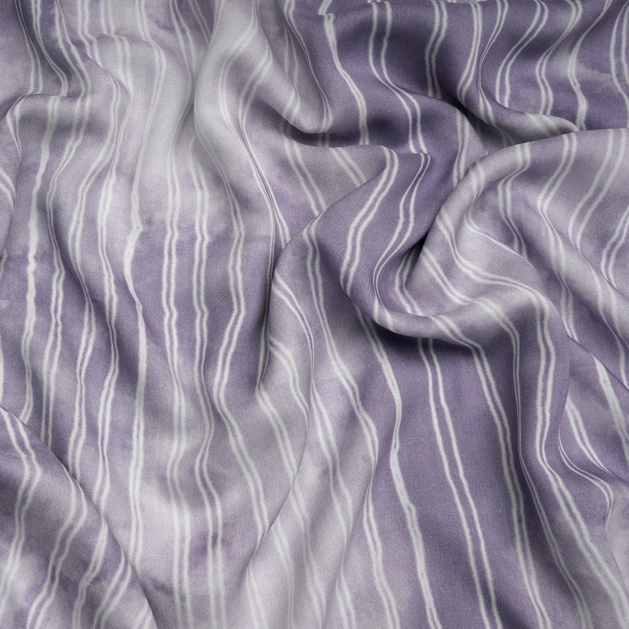 Purple Heather Stripe Pattern Digital Print Modal Fabric