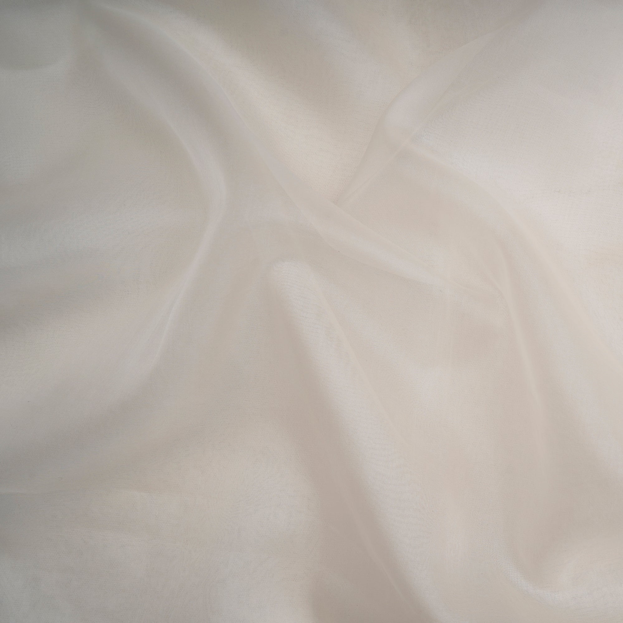 White Dyeable 26 GLM Imported Organza Silk Fabric