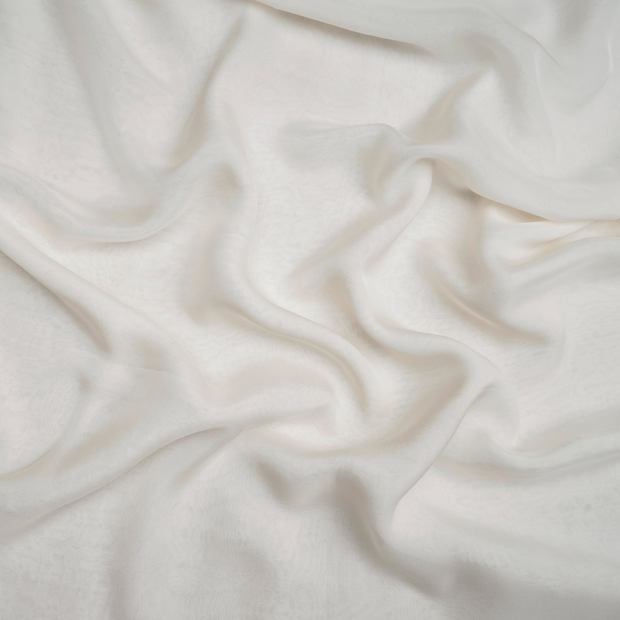 White Dyeable 40 GLM Imported Flat Chiffon Fabric