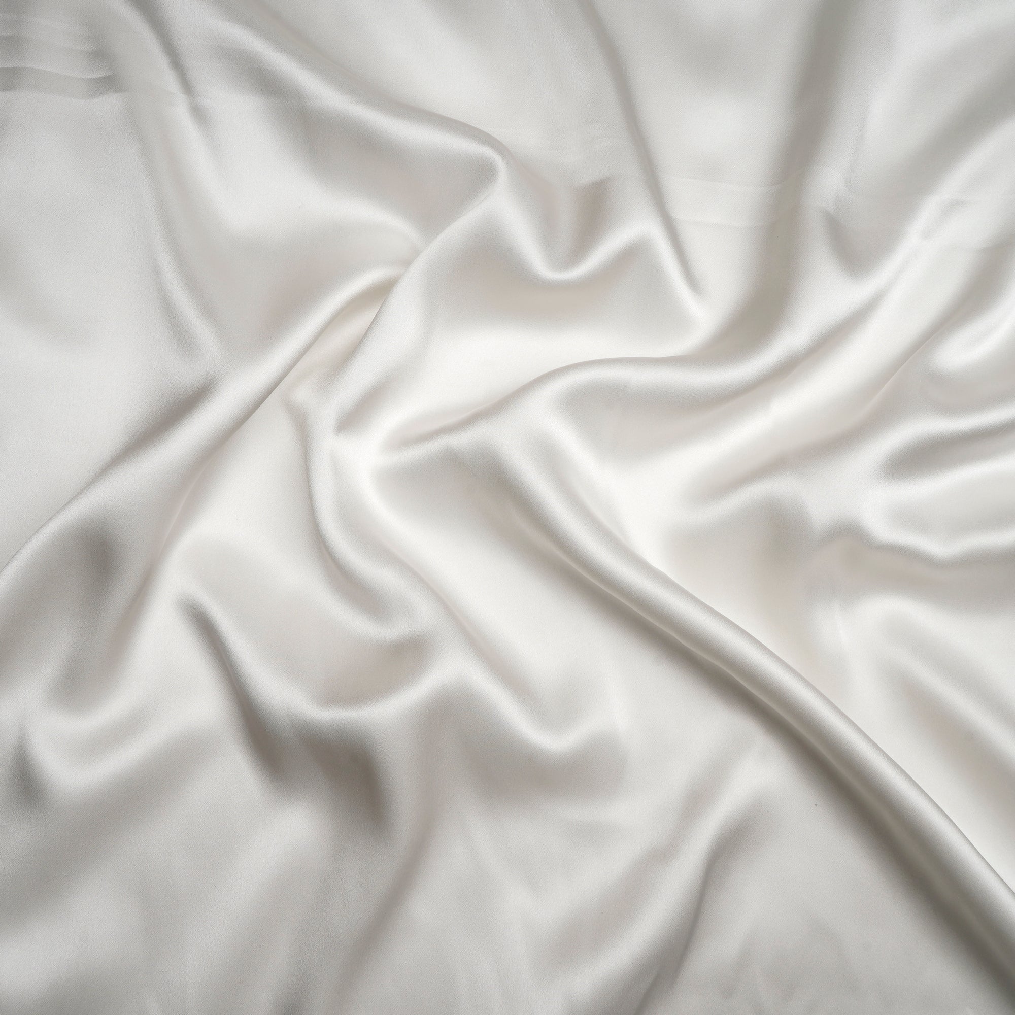 White Dyeable Imported 80 GLM Satin Silk Fabric
