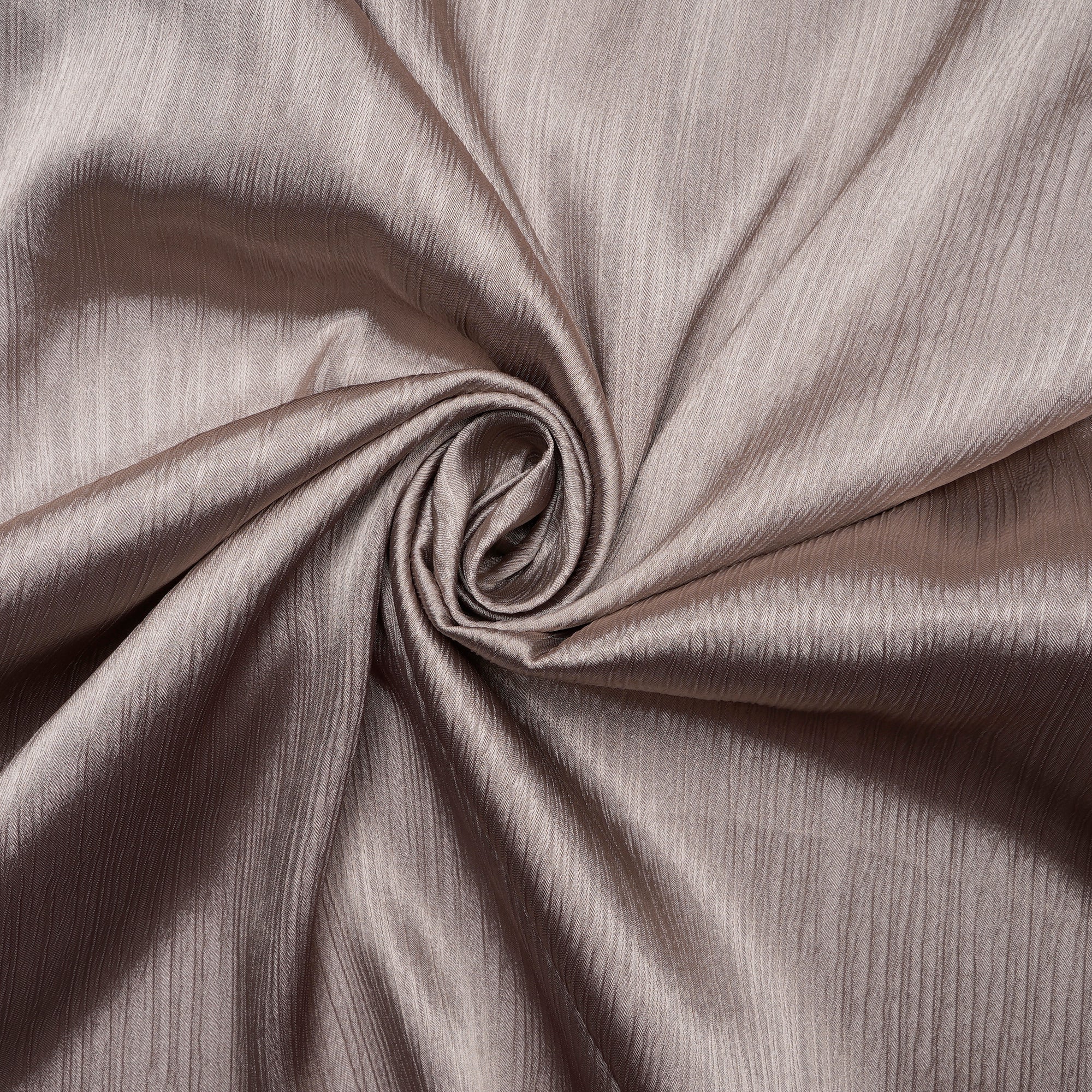 Shadow Gray Imported Crinkled Satin Fabric (60" Wide)