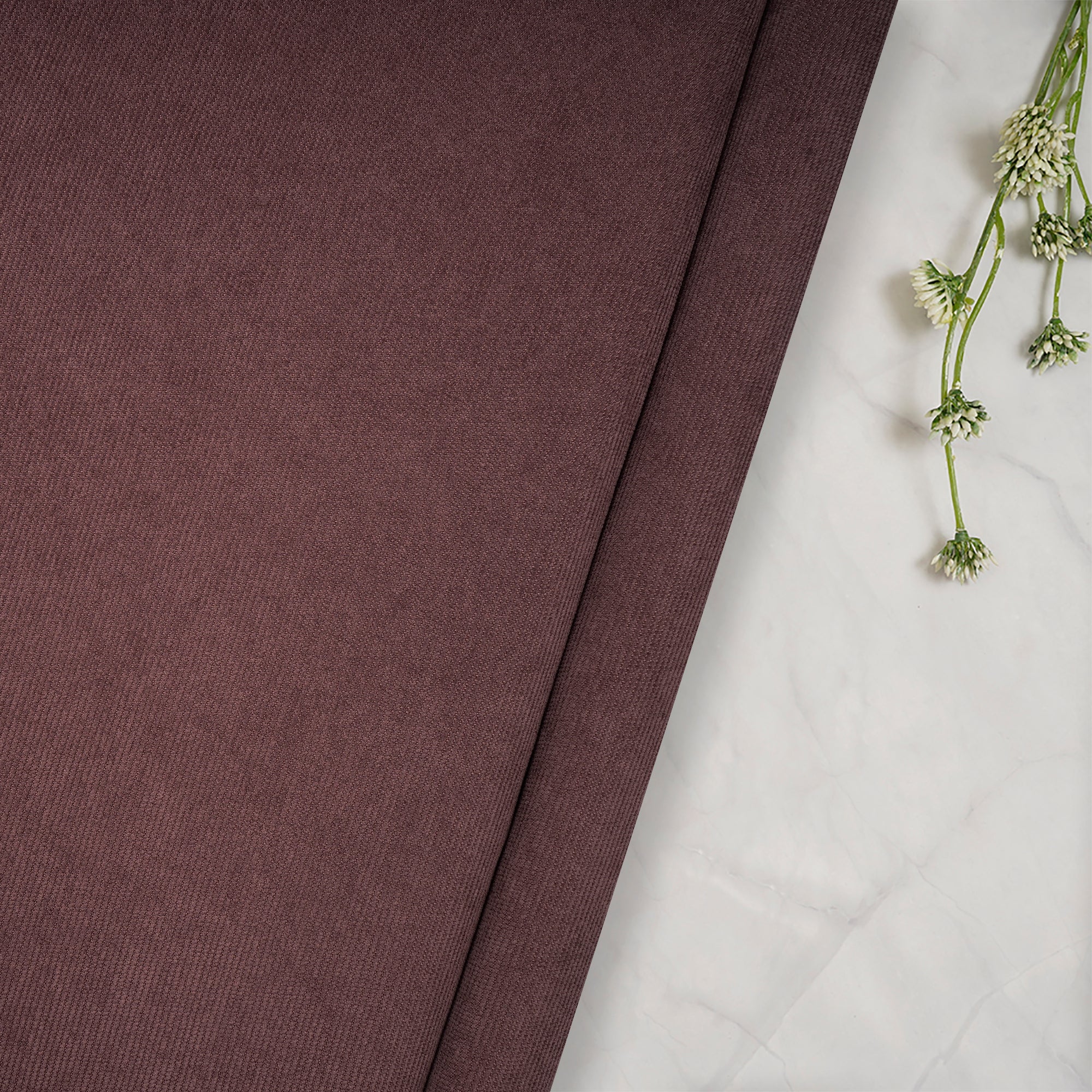 Renaissance Rose Imported Cotton Corduroy Fabric (60" Wide)