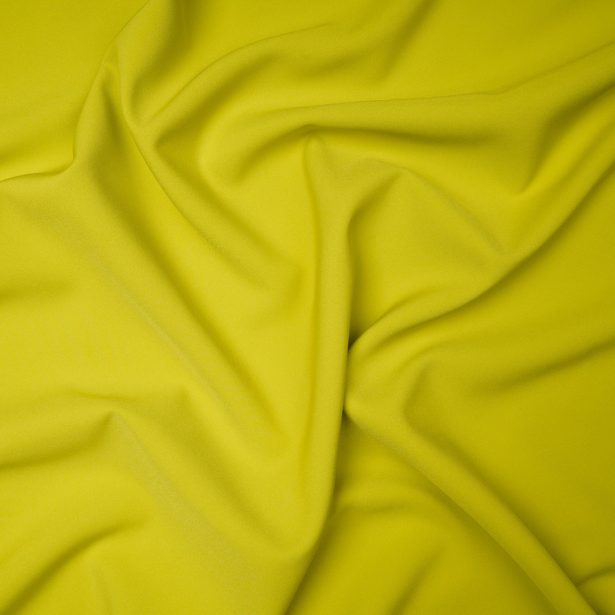 Neon Green Solid Dyed Imported Banana Crepe Fabric (60" Width)