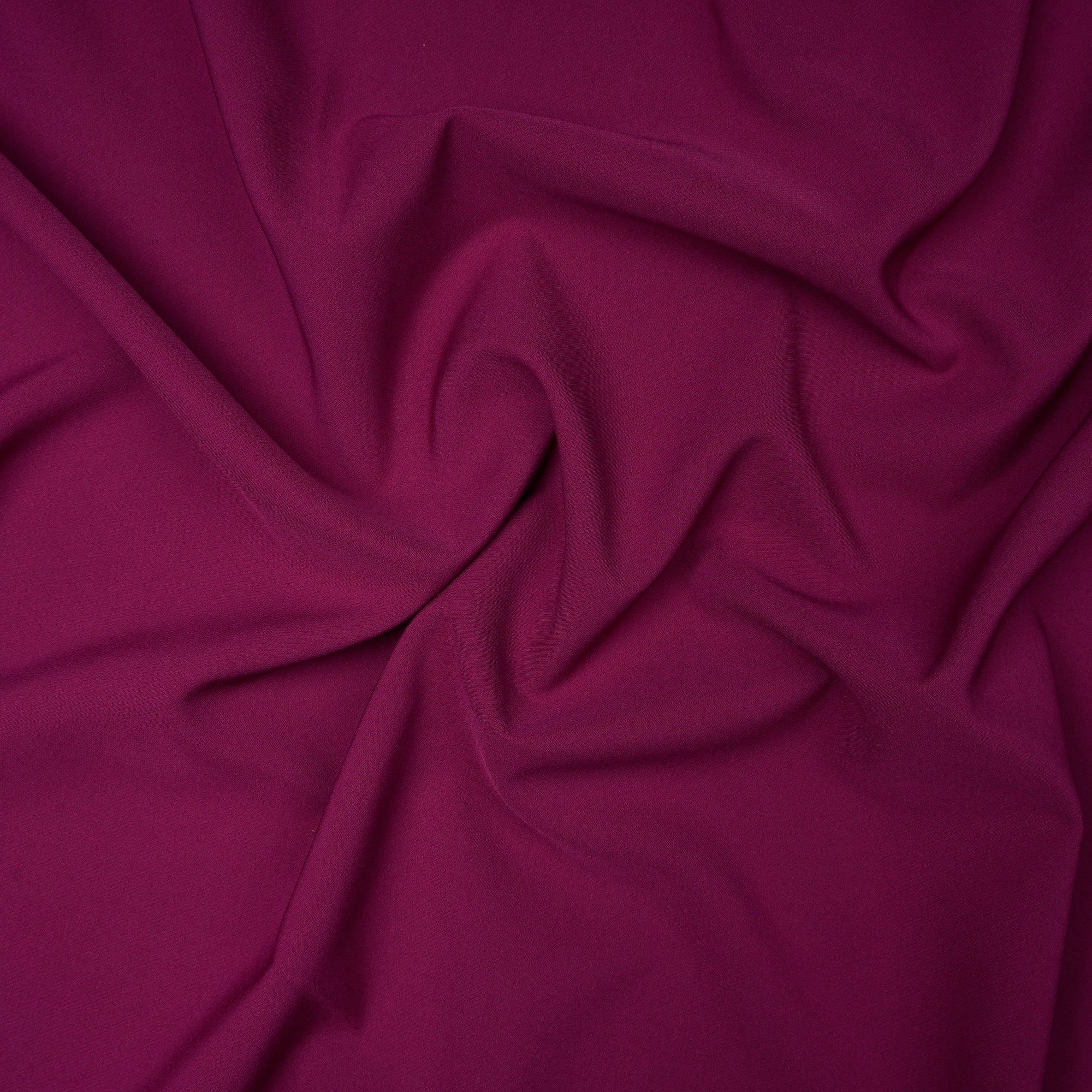 Magenta Solid Dyed Imported Banana Crepe Fabric (60" Width)