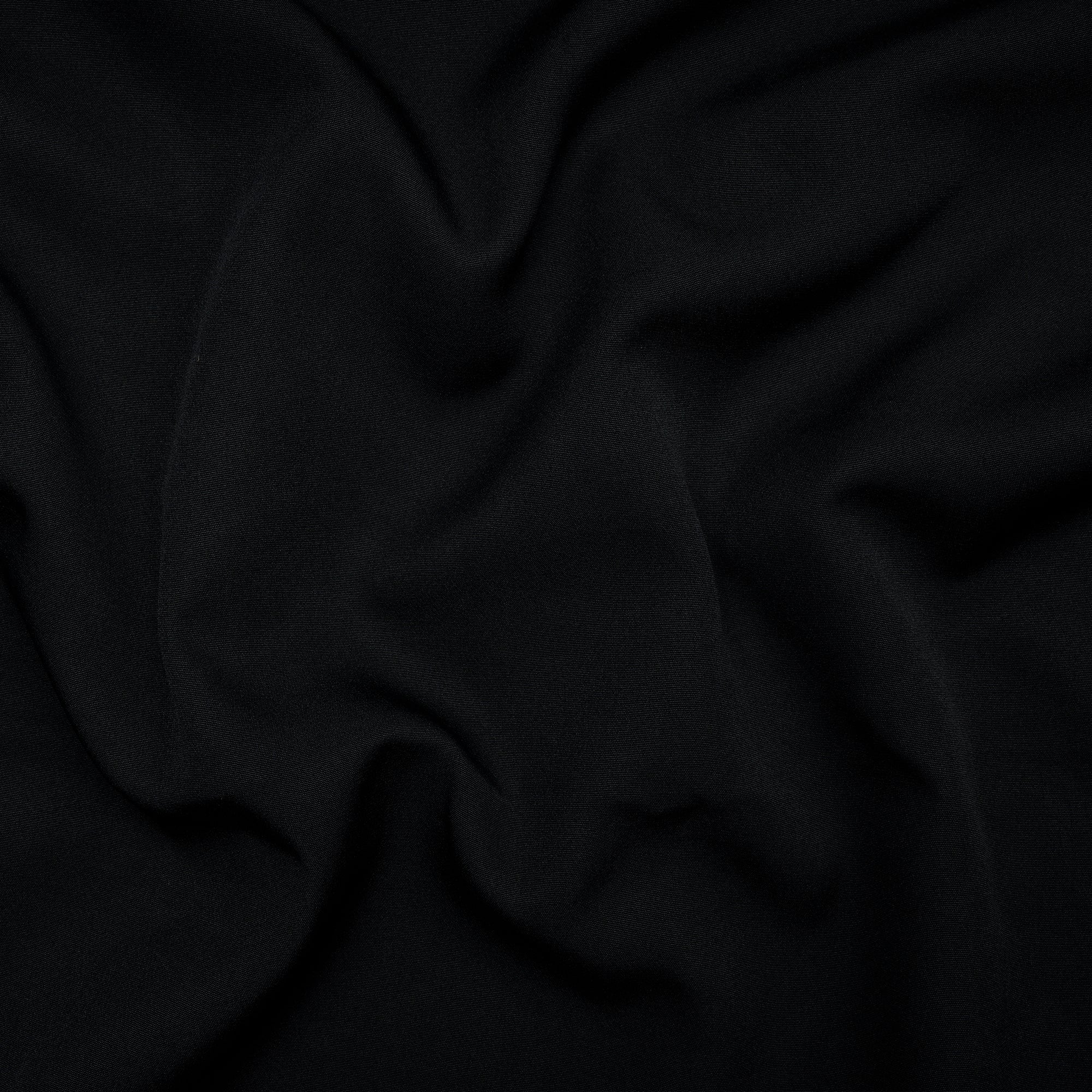 Black Solid Dyed Imported Banana Crepe Fabric (60" Width)
