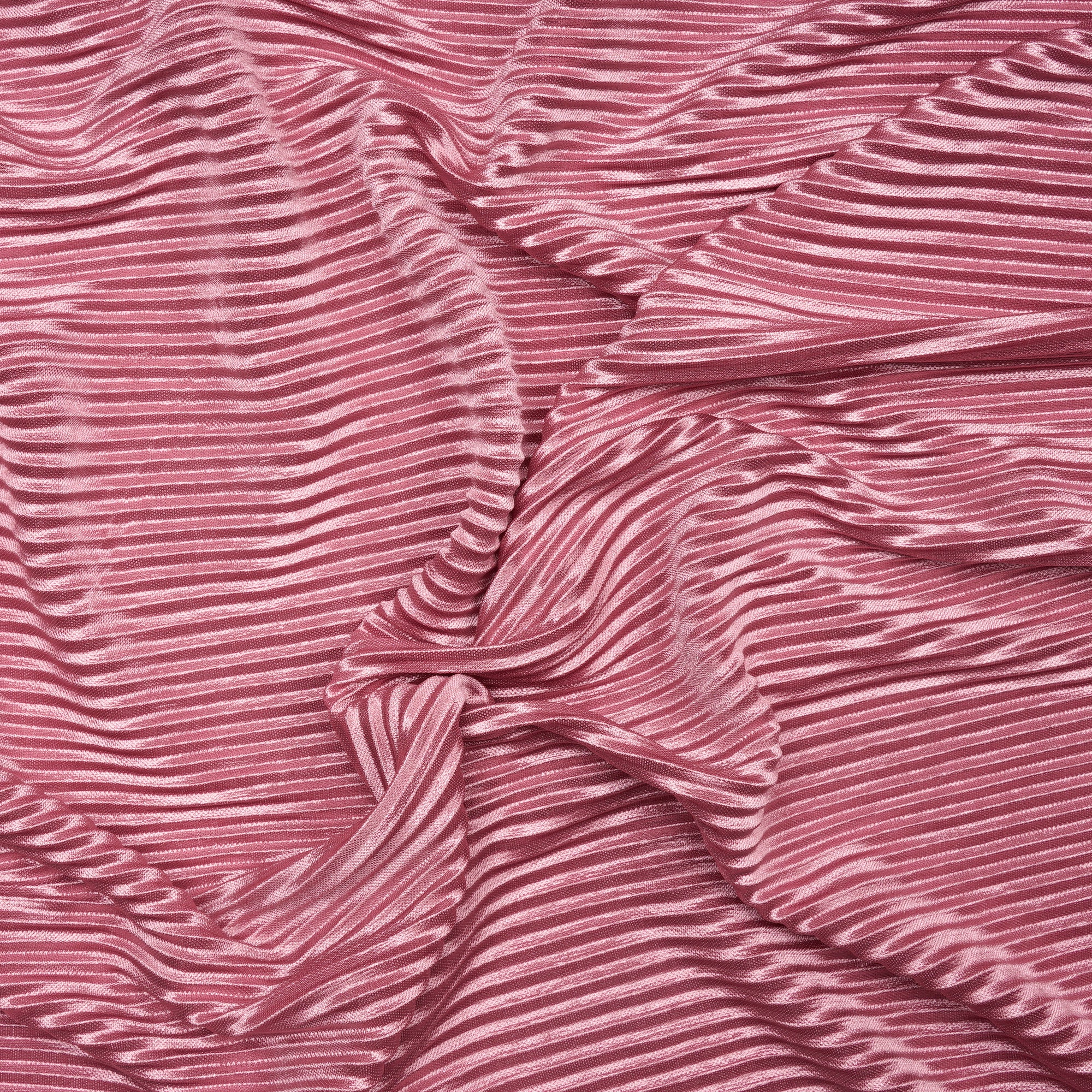 Light Pink Imported Pleated Satin Fabric (60" Width)