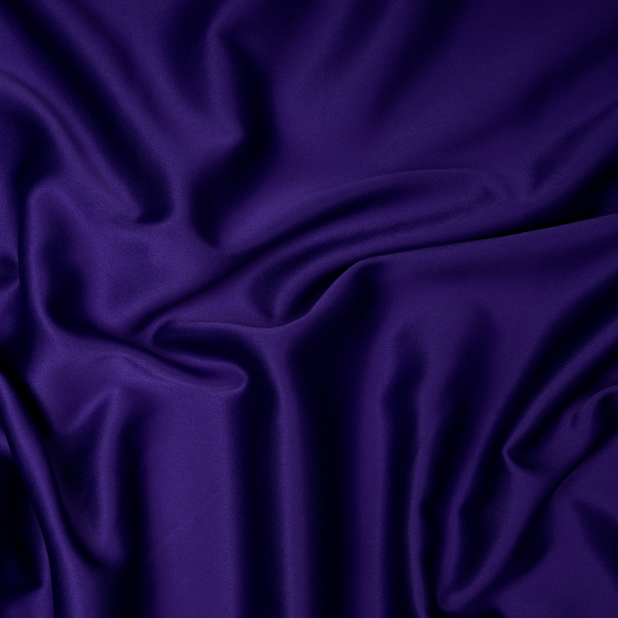 Royal Purple Solid Dyed Imported Armani Satin Fabric (60" Width)