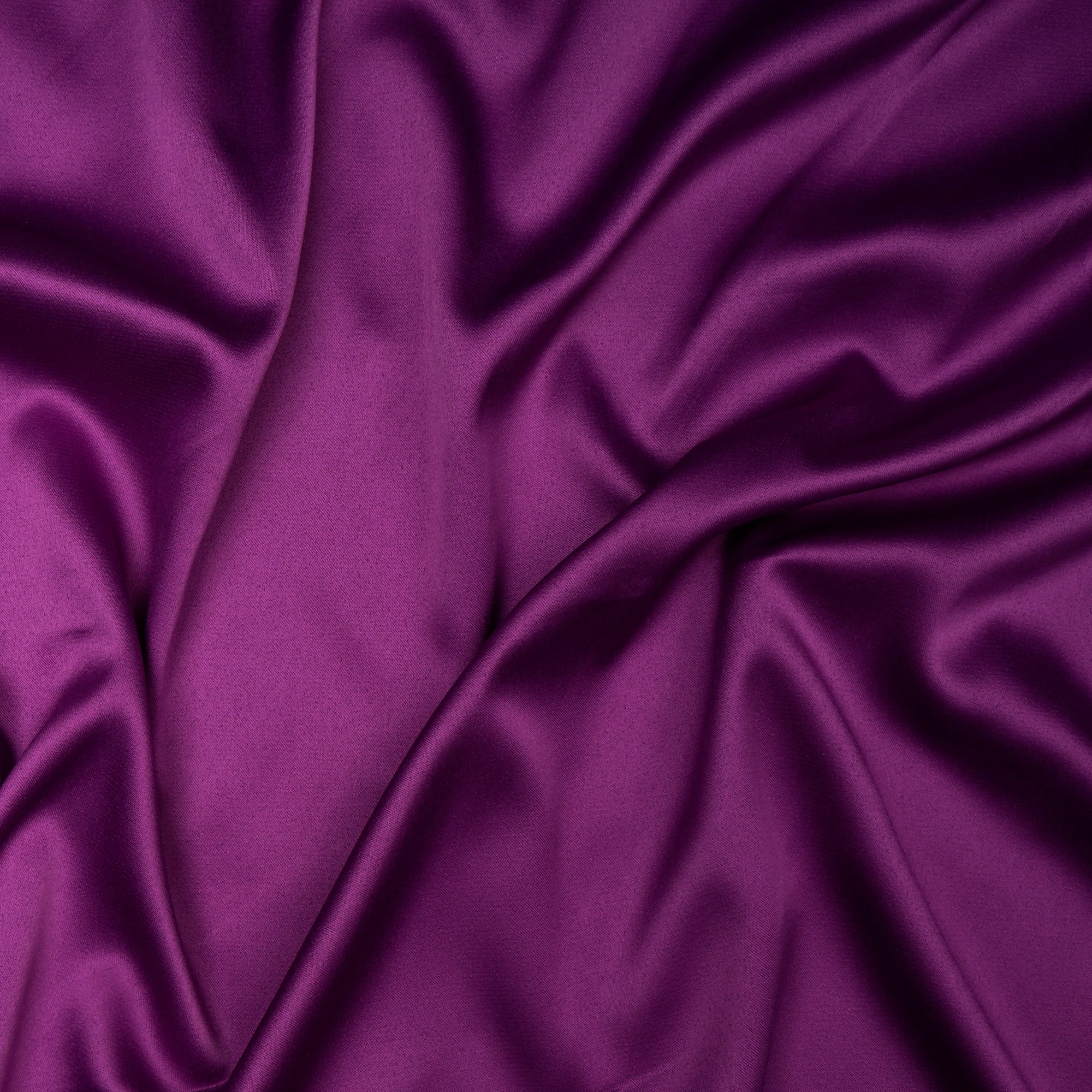 Purple Solid Dyed Imported Armani Satin Fabric (60" Width)