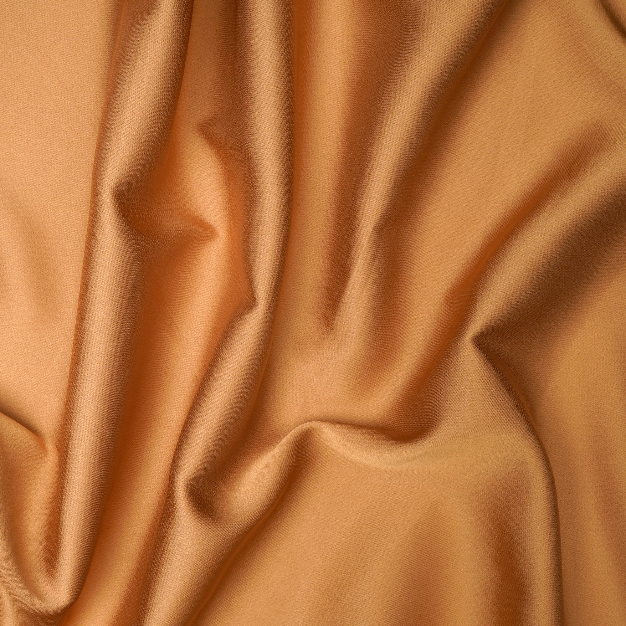 Golden Apricot Solid Dyed Imported Armani Satin Fabric (60" Width)