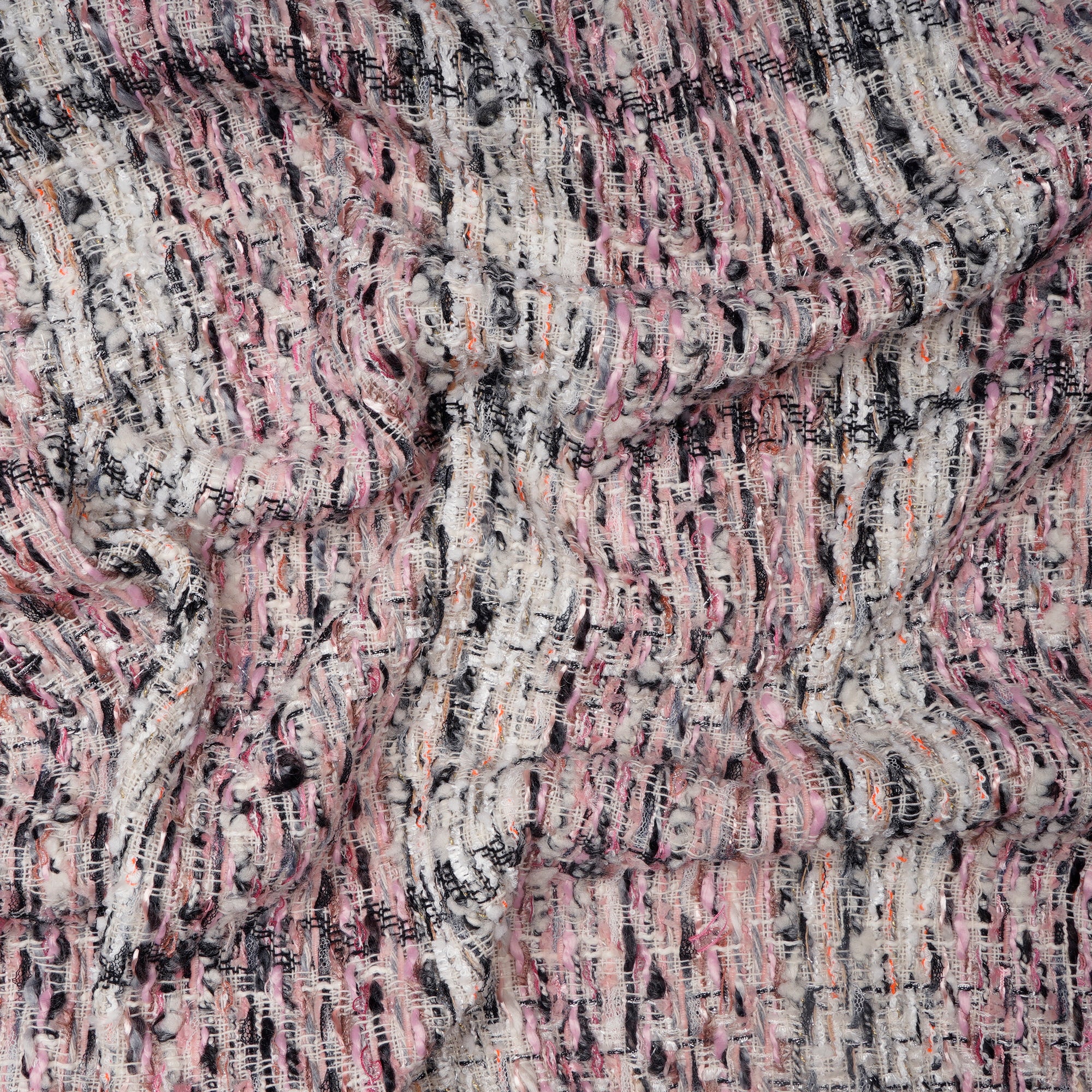 Multi Color Premium Metallic Tweed Fabric (60" Width)