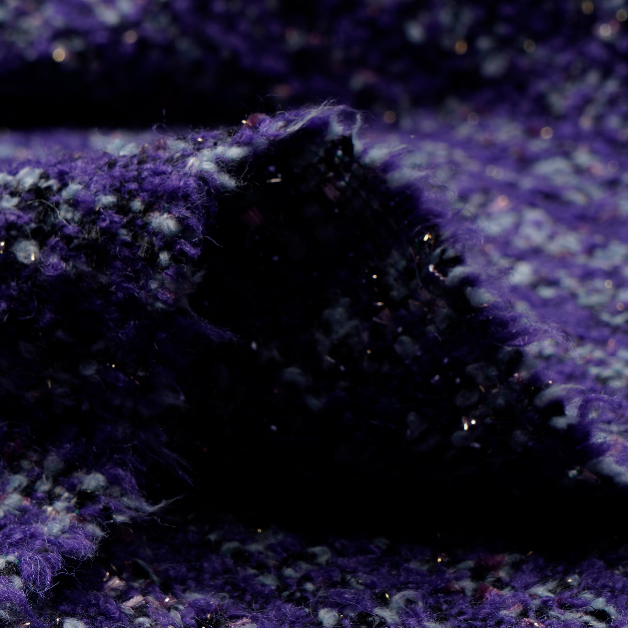 Black-Volite Premium Shimer Tweed Fabric (60" Width)