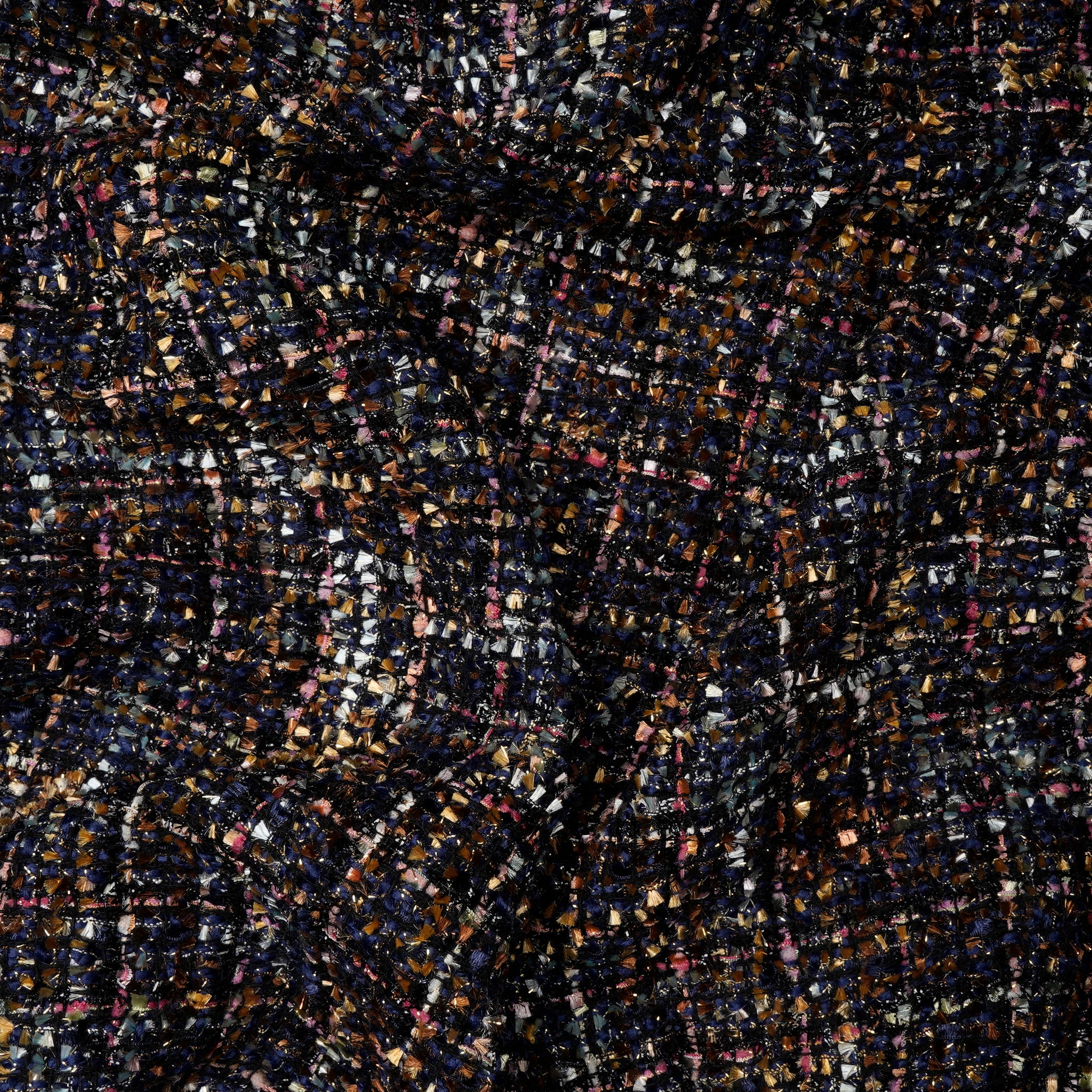 Multi Color Premium Shimer Tweed Fabric (60" Width)