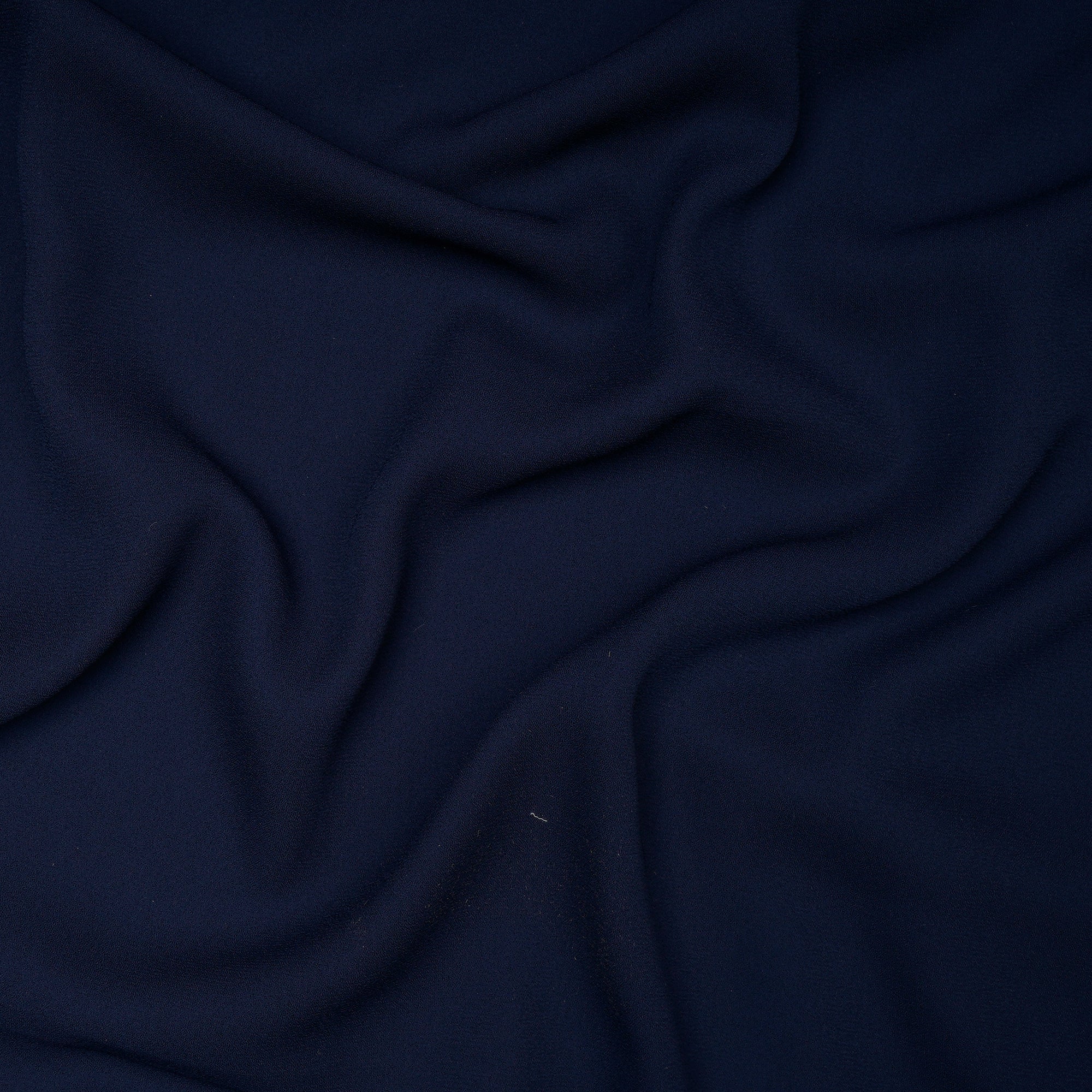 Navy Blue Solid Dyed Imported Royal Georgette Fabric (60" Width)