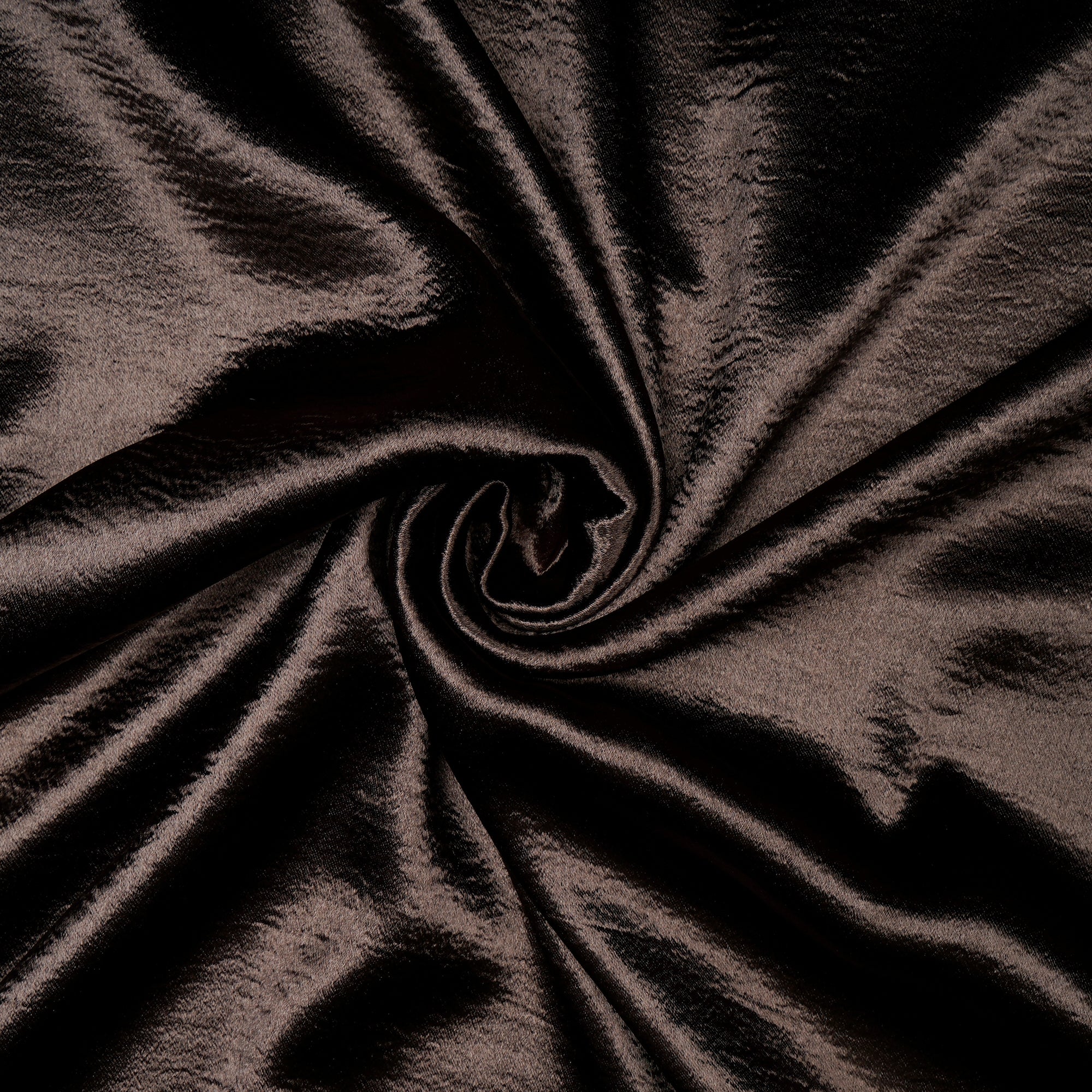 Coffee Bean Solid Dyed Imported Lido Satin Fabric (60" Width)