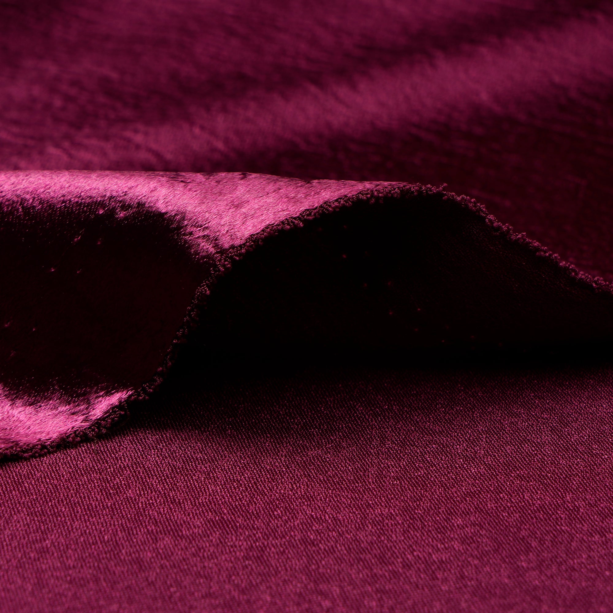 Magenta Solid Dyed Imported Lido Satin Fabric (60" Width)