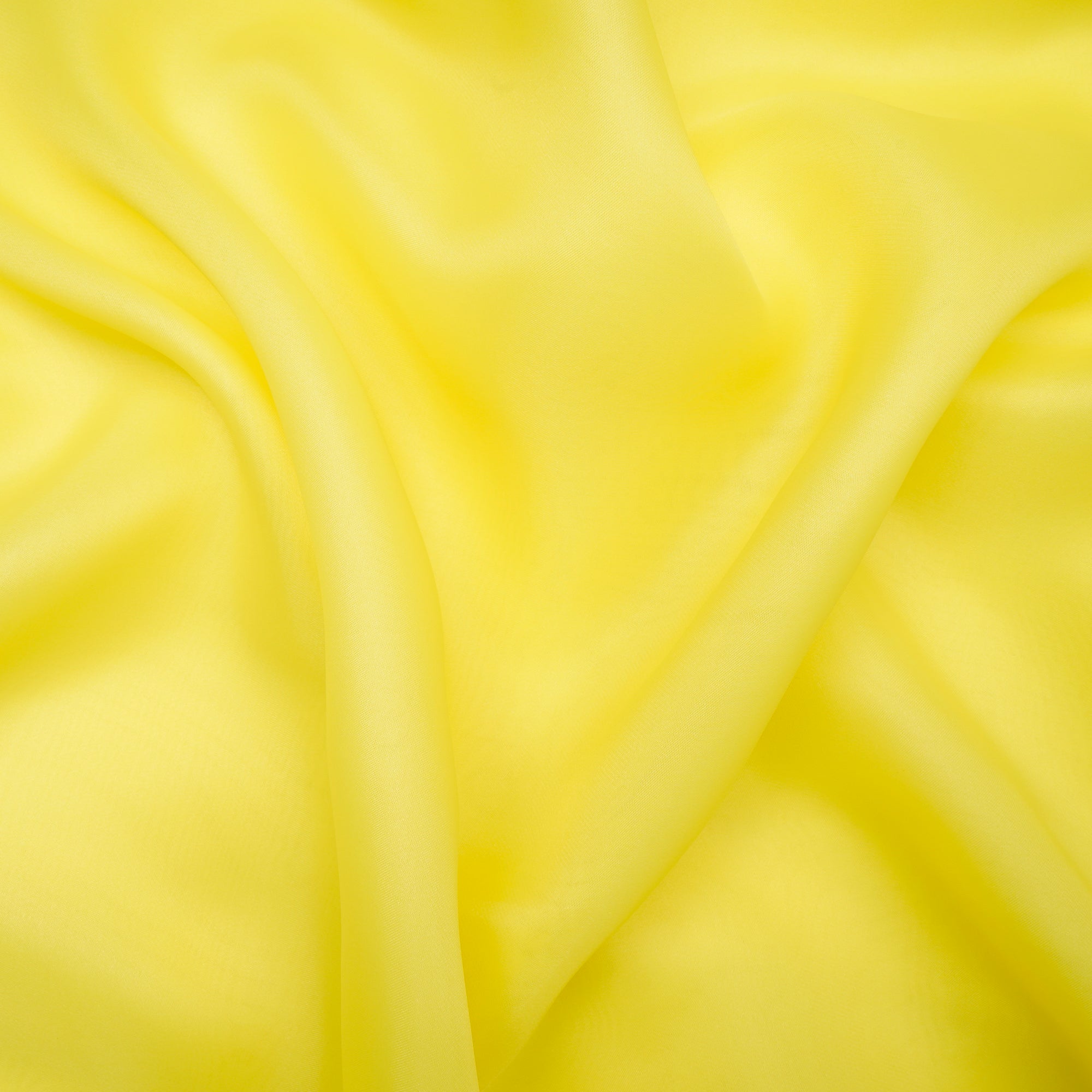 Neon Yellow Imported Poly Satin Organza Fabric (60" Width)