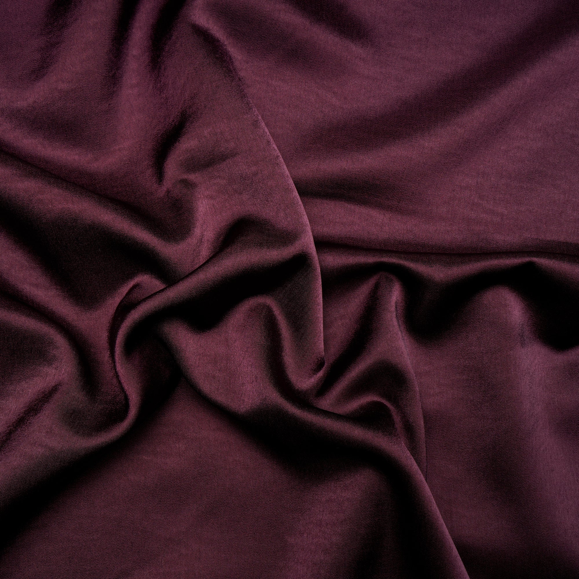 Wine Solid Dyed Imported Milano Satin Fabric (60" Width)