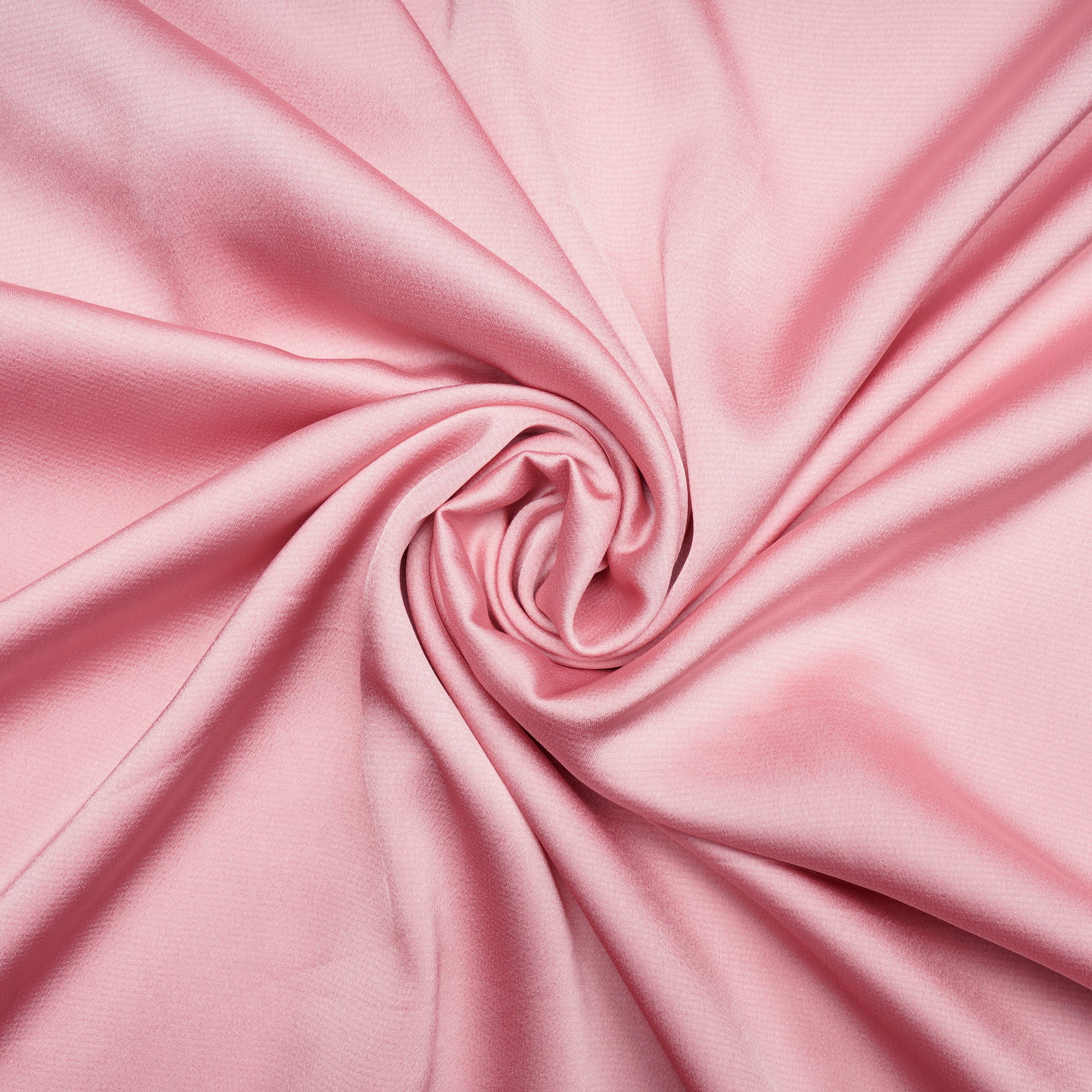 Tickled Pink Solid Dyed Imported Nirvana Satin Fabric (60" Width)