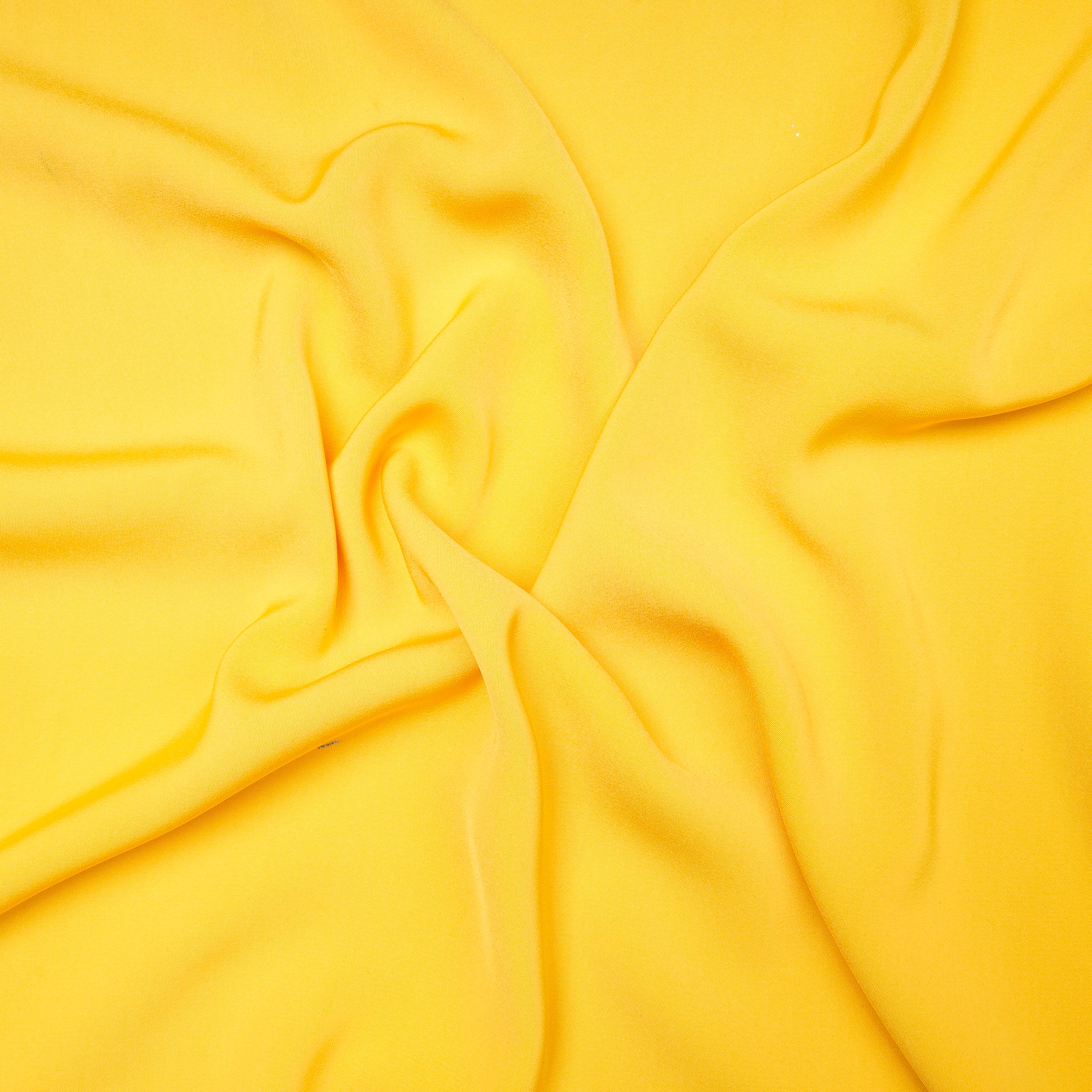 Yellow Solid Dyed Imported Prada Crepe Fabric (60" Width)