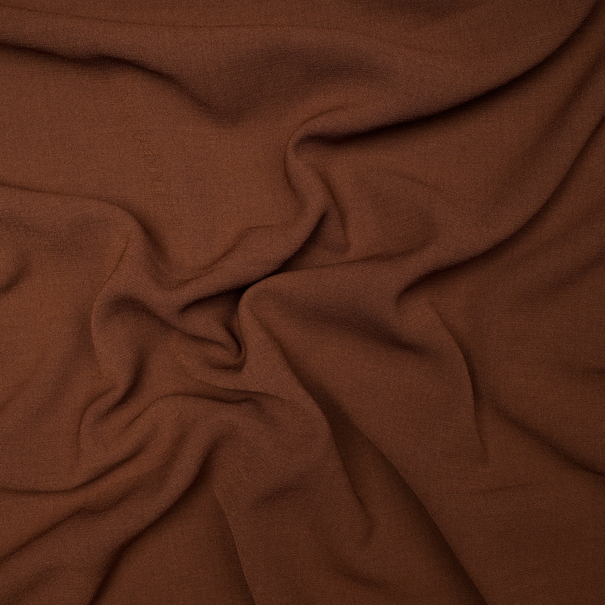 Brown Solid Dyed Imported Heavy Slub Fabric (60" Width)