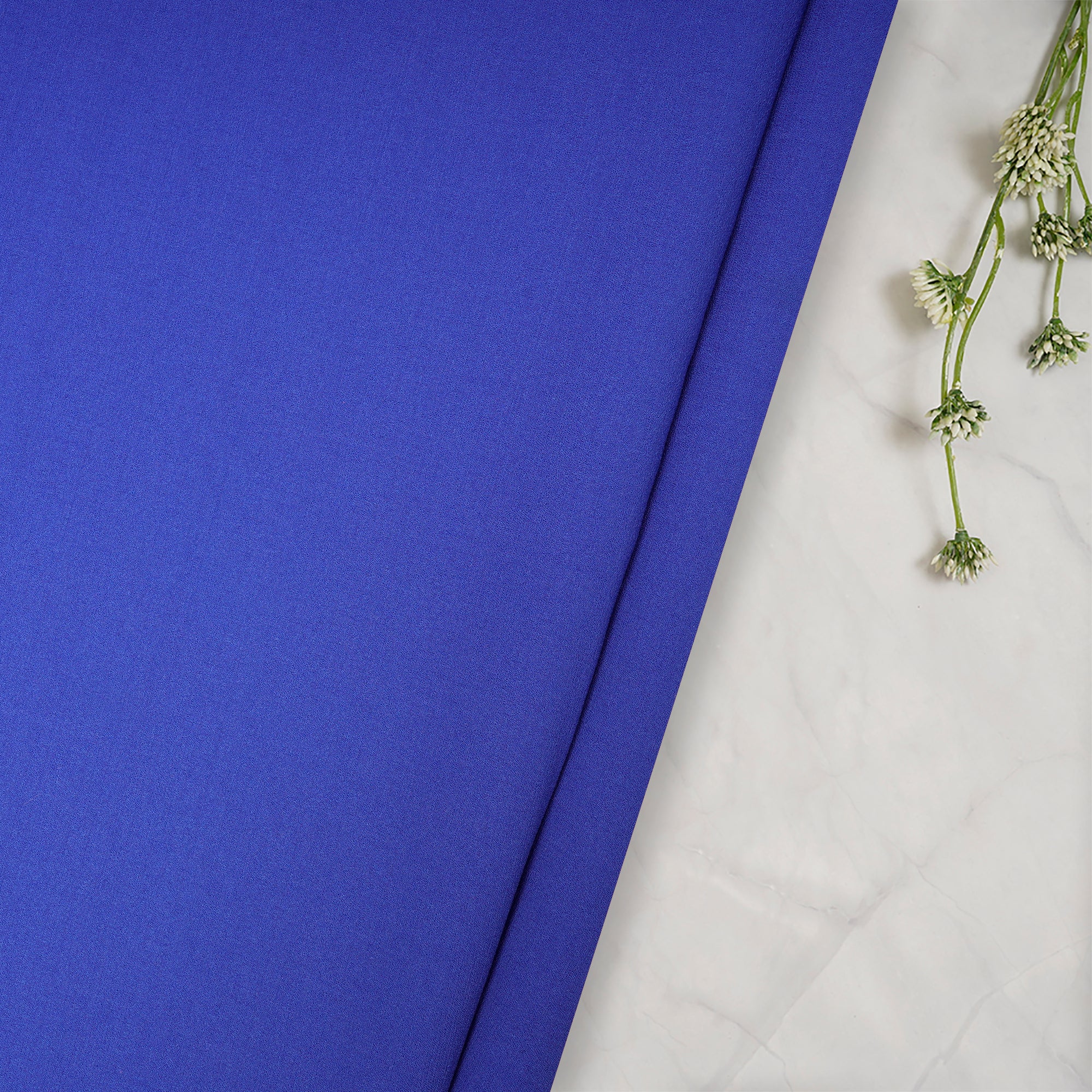 Navy Blue Solid Dyed Imported Heavy Slub Fabric (60" Width)