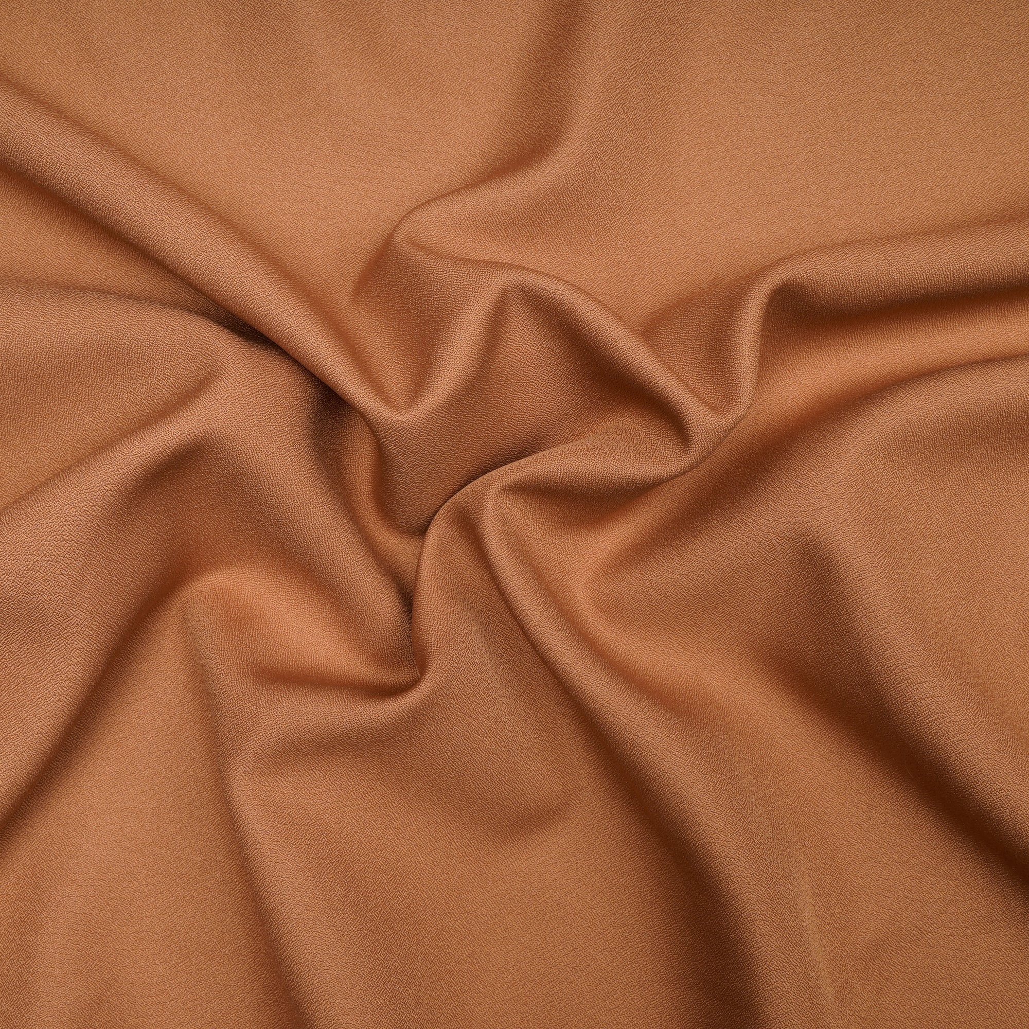 Copper Solid Dyed Imported Amazon Moss Crepe Fabric (60" Width)