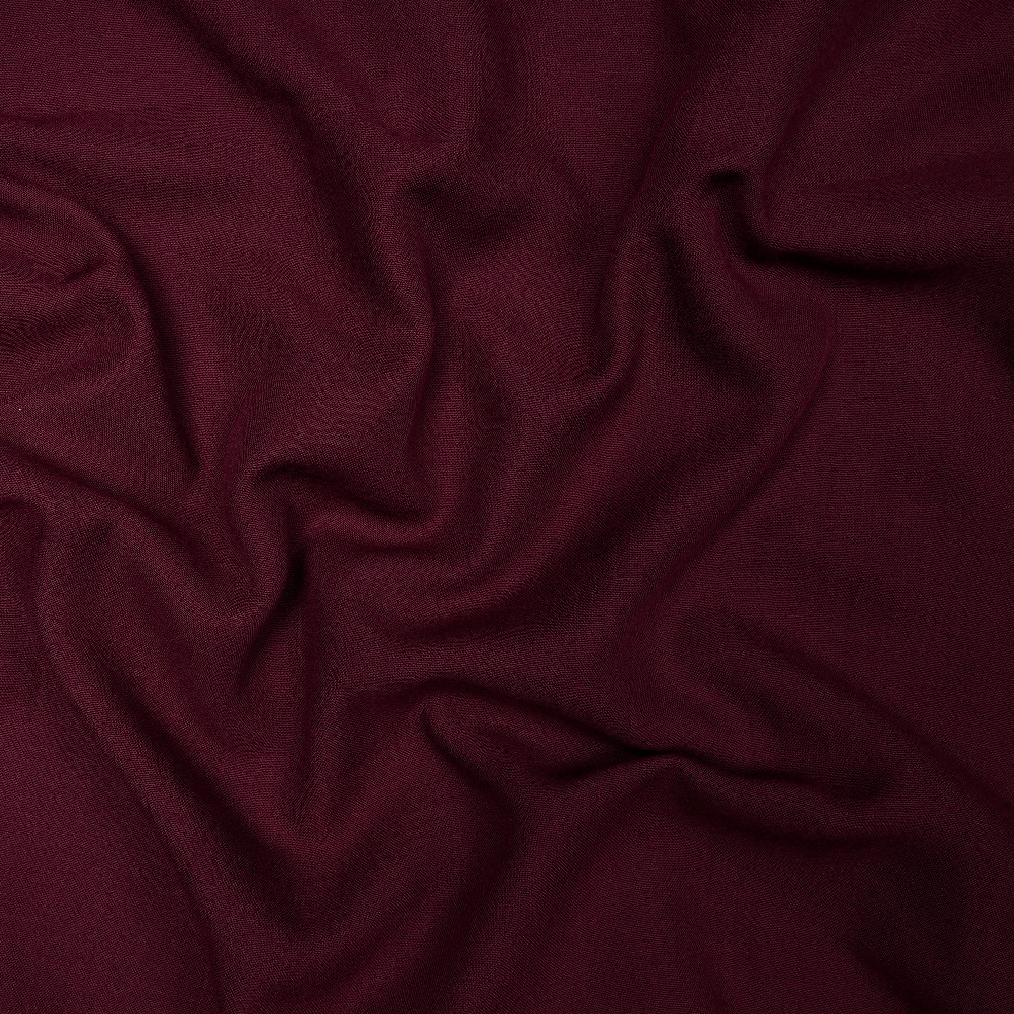 Deep Maroon Solid Dyed Imported Ice Voile Fabric (60" Width)