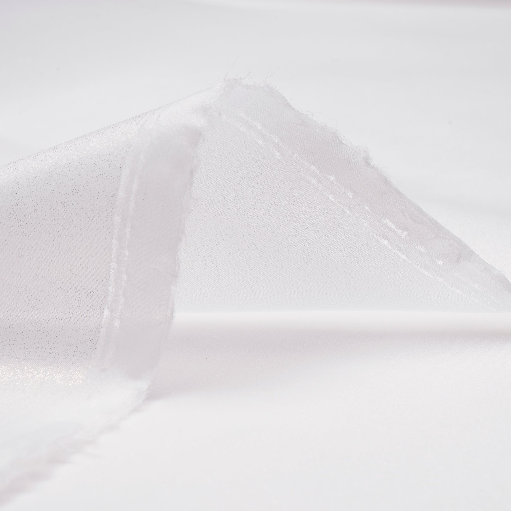 White Imported Foil Organza Fabric (60" Width)
