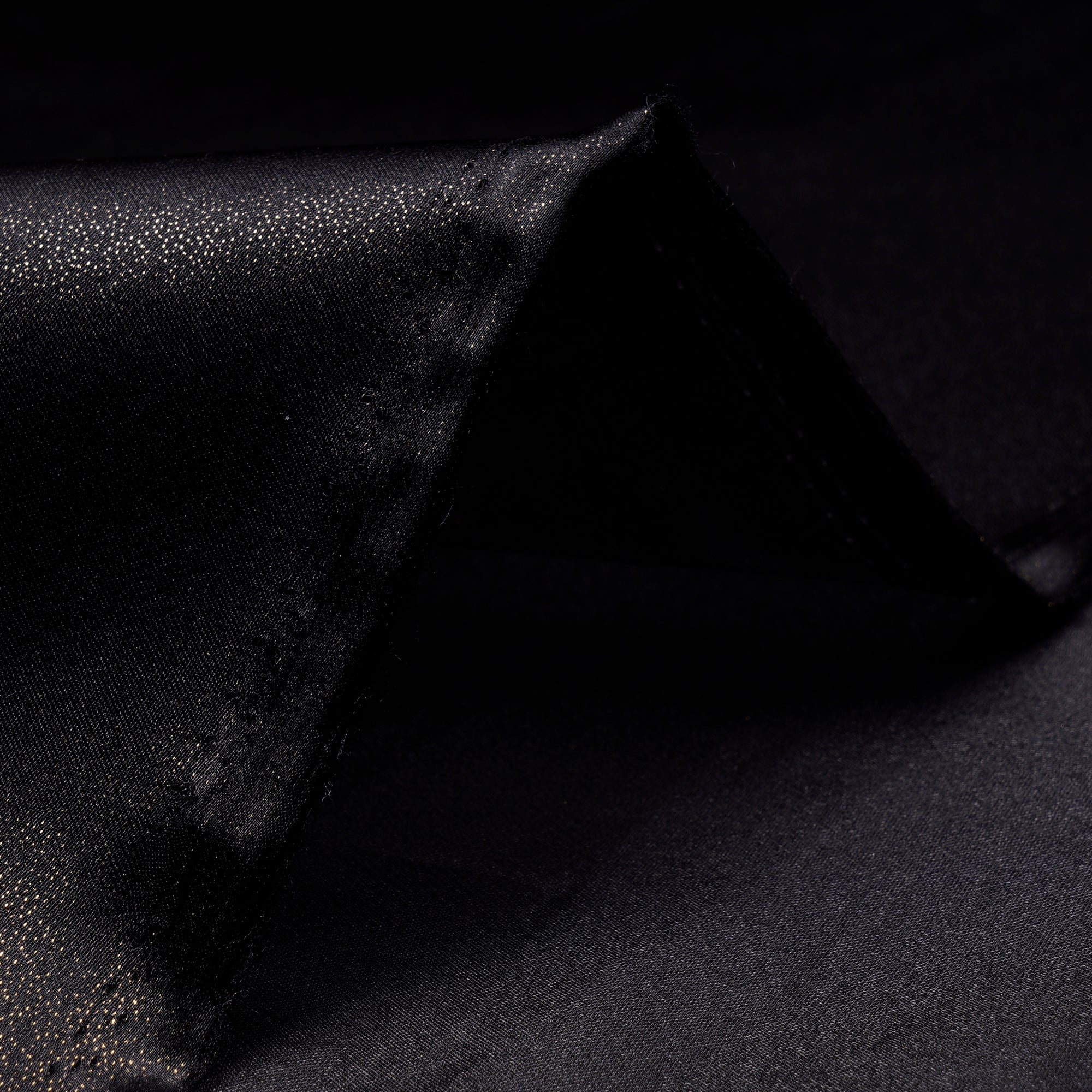 Black Imported Foil Organza Fabric (60" Width)