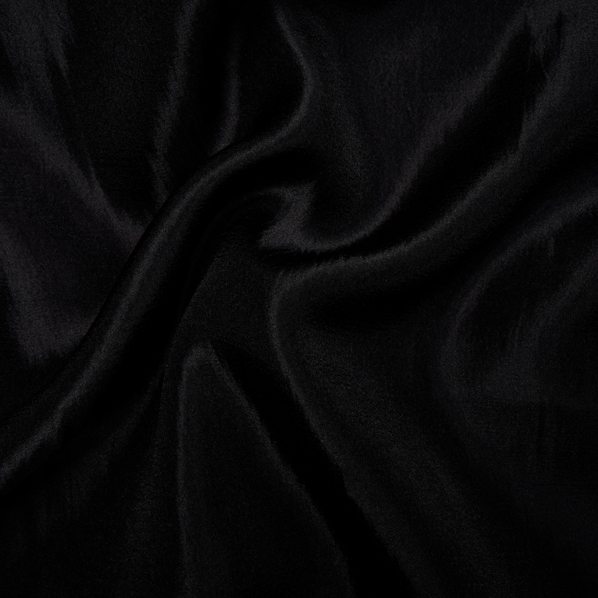 Black Imported Crushed Organza Fabric (60" Width)