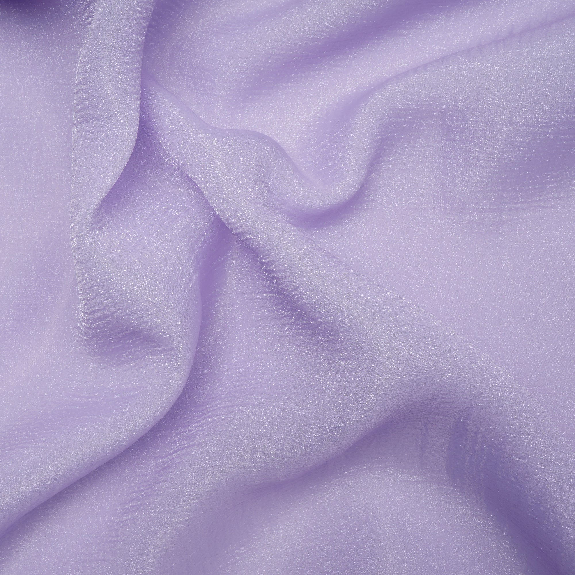 Lavender Imported Crushed Organza Fabric (60" Width)