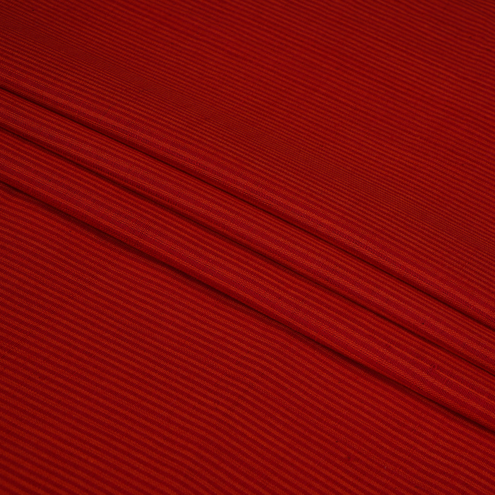 (Pre Cut Pre-Cut Fabrics>>Cut Piece Upto 1 Metre) Red Color Mangalgiri Cotton Fabric