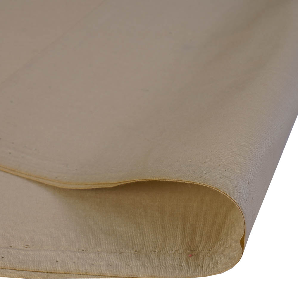 (Pre Cut 1 Mtr Piece) Cream Color Cotton Voile Fabric